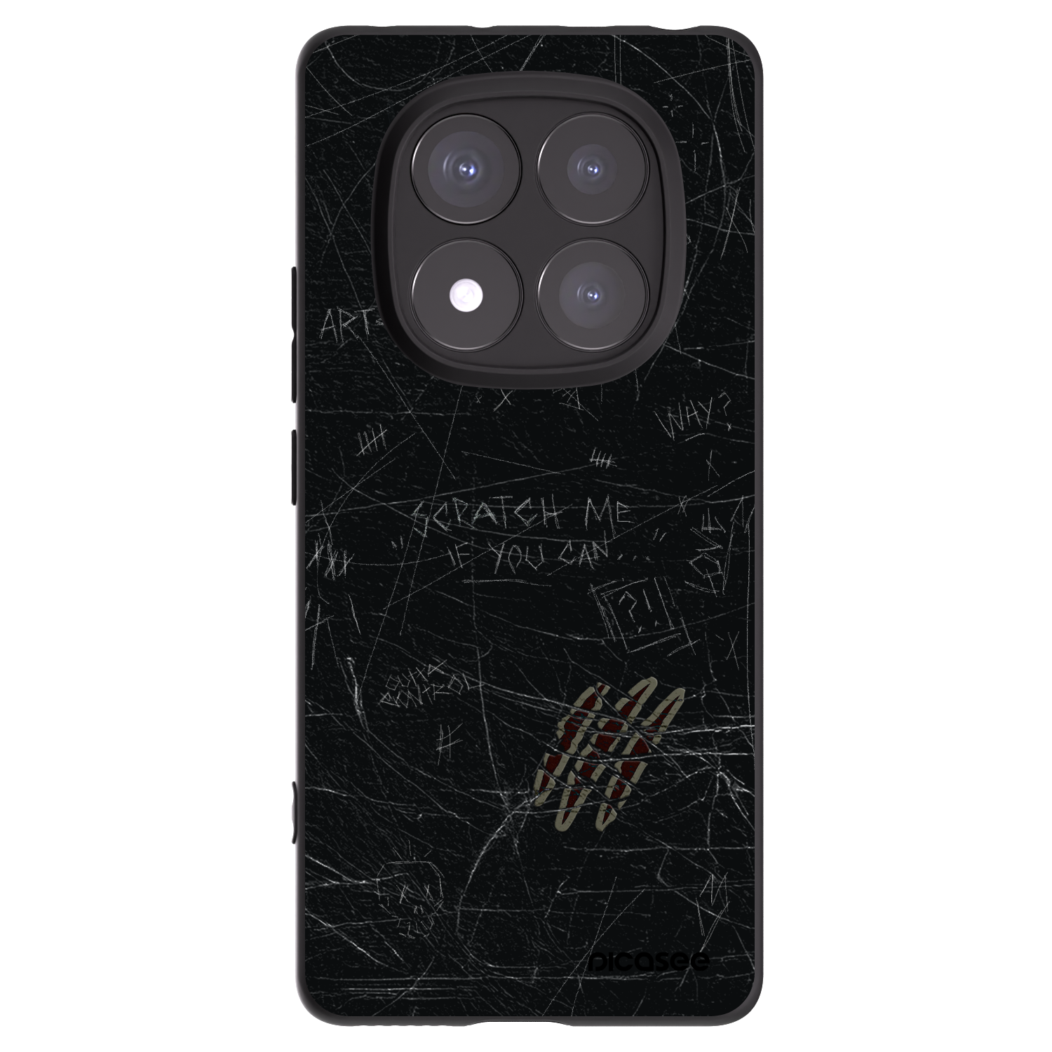 Picasee husă neagră din silicon pentru Xiaomi Redmi Note 14 Pro 5G - SCRATCH