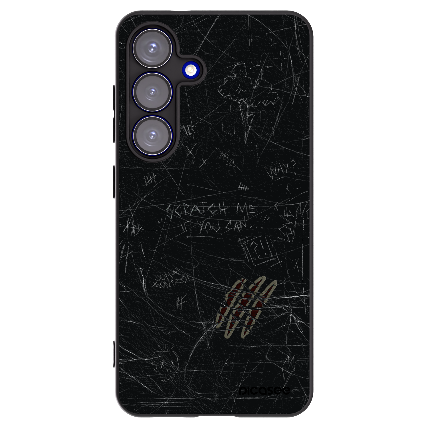 Picasee husă neagră din silicon pentru Samsung Galaxy S25 5G - SCRATCH