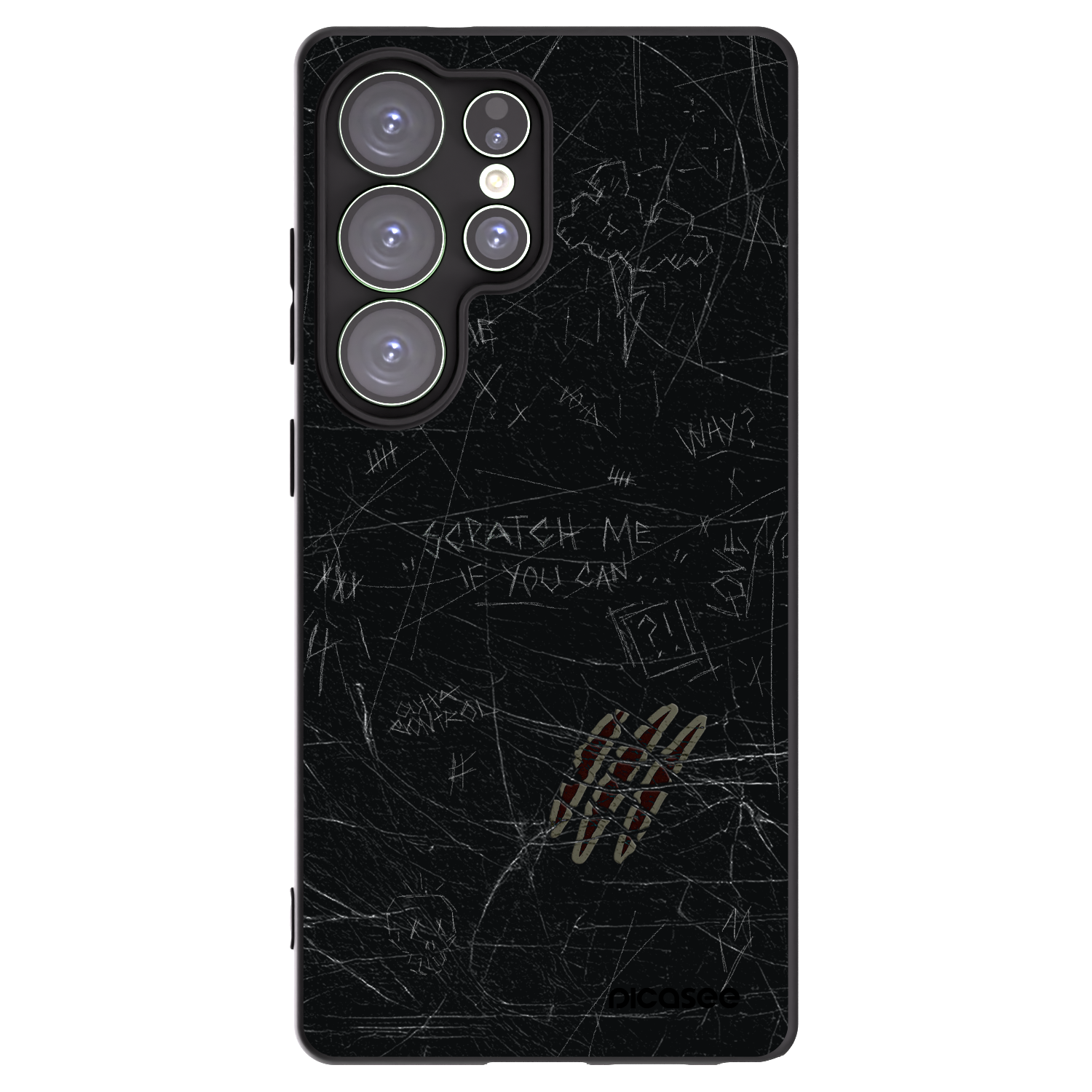 Picasee husă neagră din silicon pentru Samsung Galaxy S25 Ultra 5G - SCRATCH