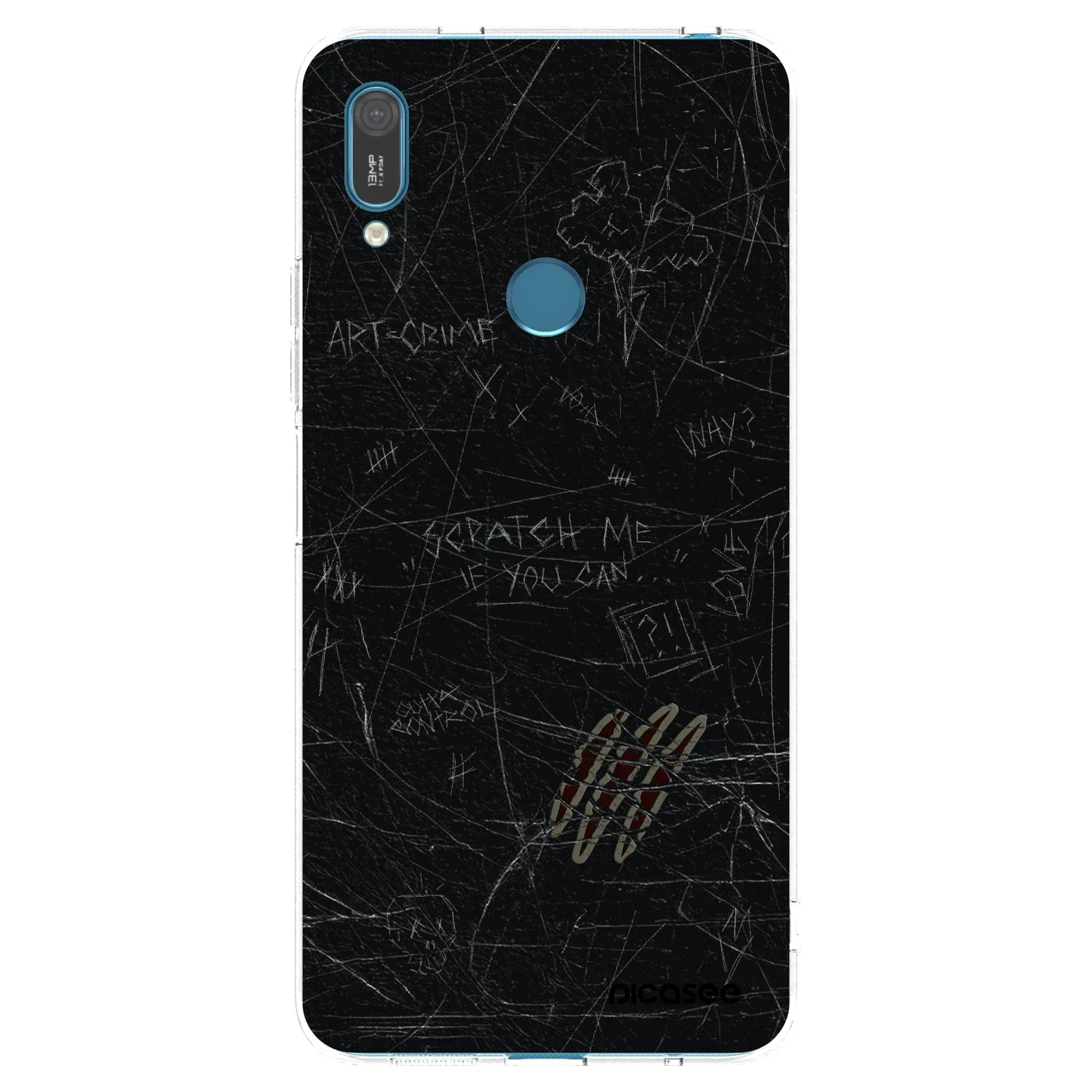 Picasee husă transparentă din silicon pentru Huawei Y7 2019 - SCRATCH