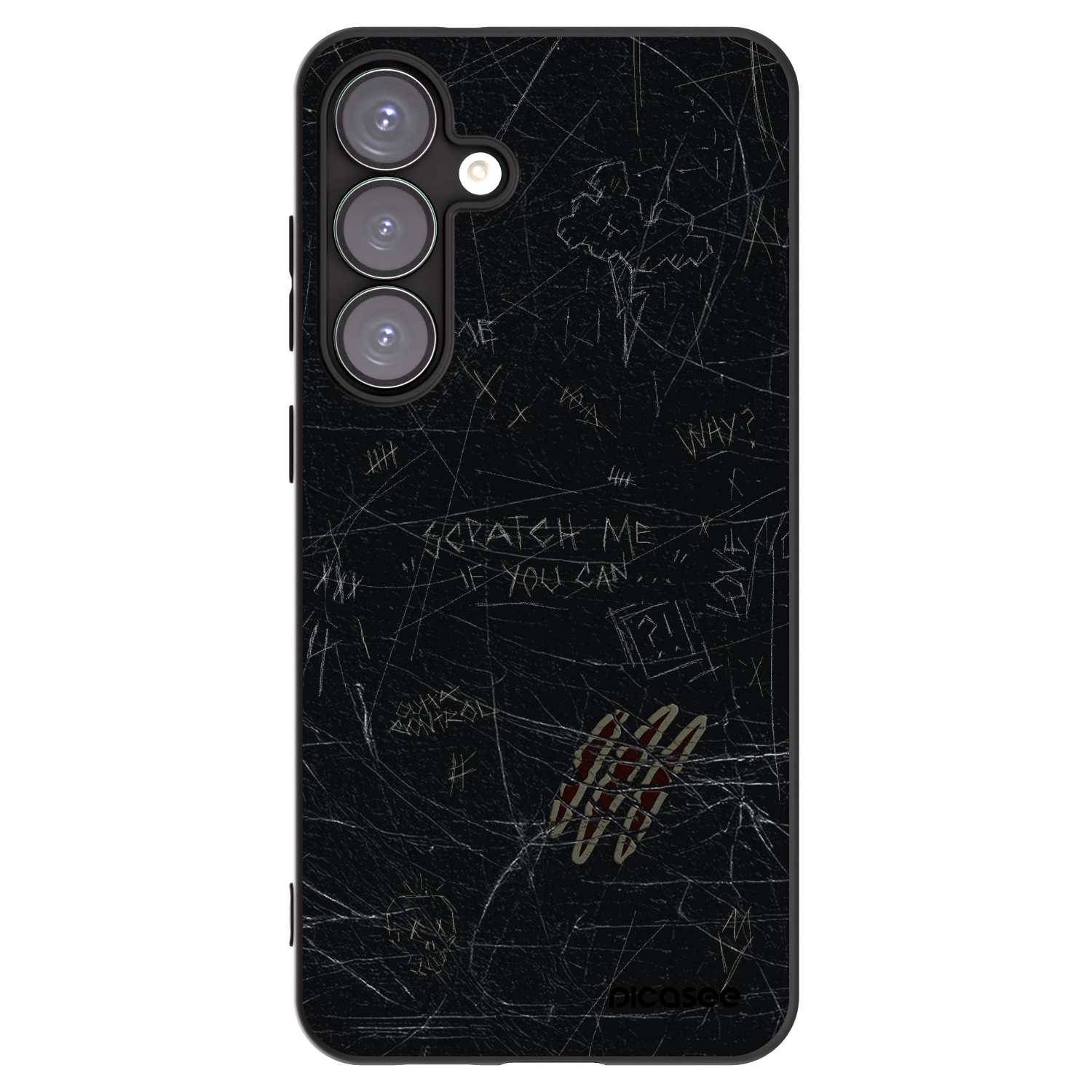 Picasee husă neagră din silicon pentru Samsung Galaxy S25+ 5G - SCRATCH