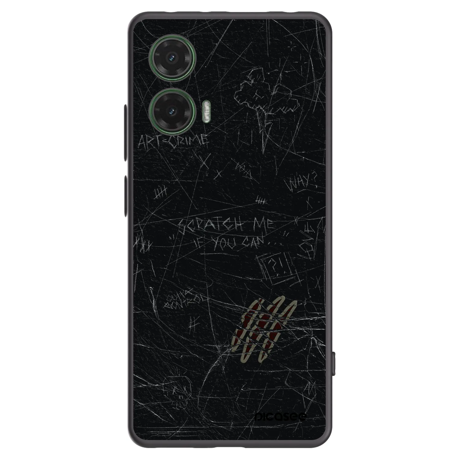 Picasee husă neagră din silicon pentru Motorola Moto G35 5G - SCRATCH