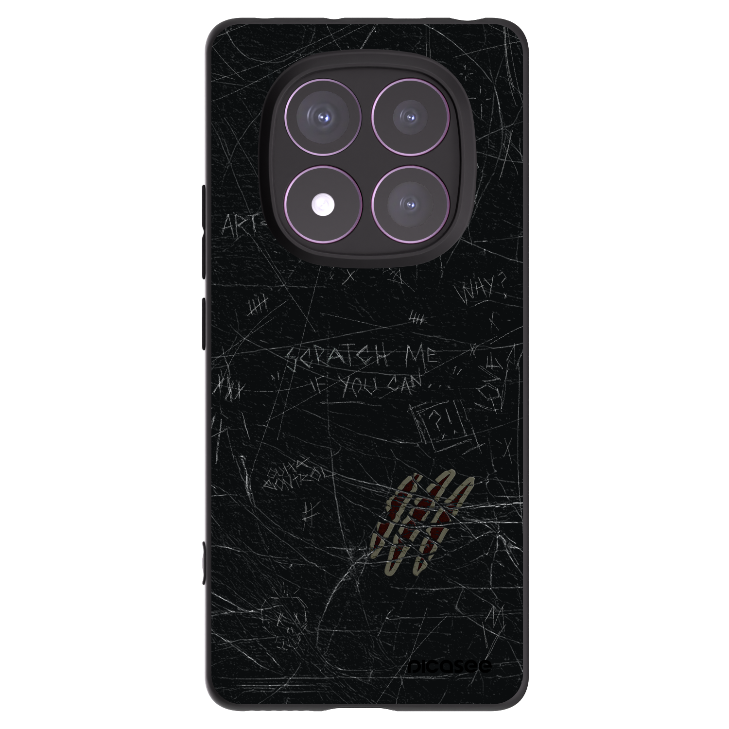 Picasee husă neagră din silicon pentru Xiaomi Redmi Note 14 Pro 4G - SCRATCH