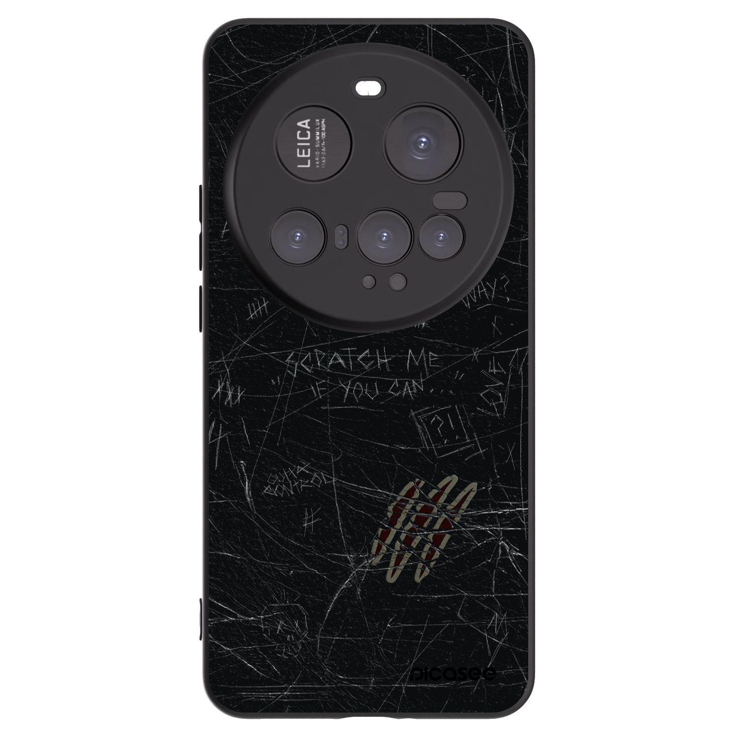 Picasee husă neagră din silicon pentru Xiaomi 15 Ultra - SCRATCH