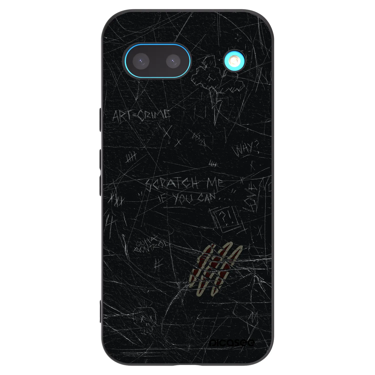 Picasee husă neagră din silicon pentru Google Pixel 8a - SCRATCH
