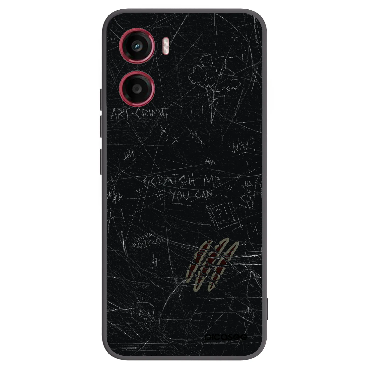 Picasee husă neagră din silicon pentru Motorola Moto G05 - SCRATCH