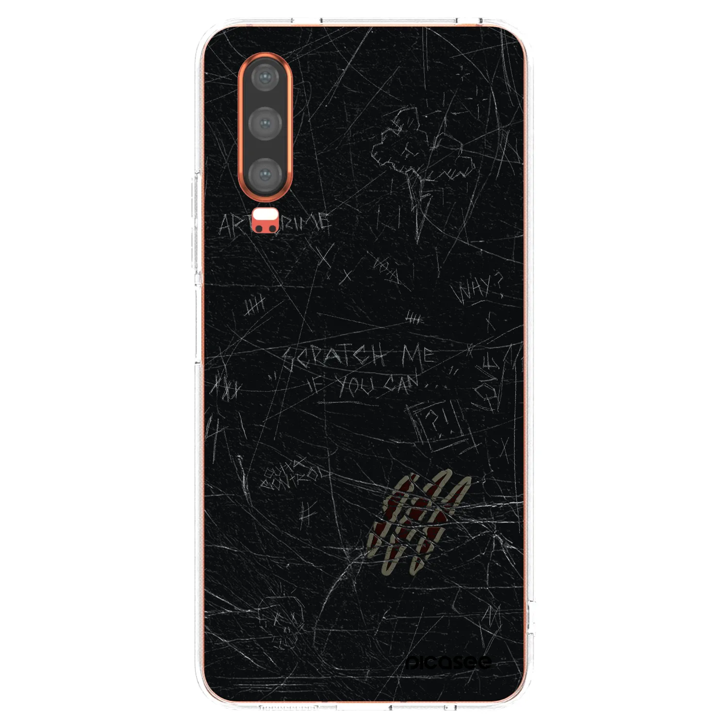 Picasee husă transparentă din silicon pentru Huawei P30 - SCRATCH