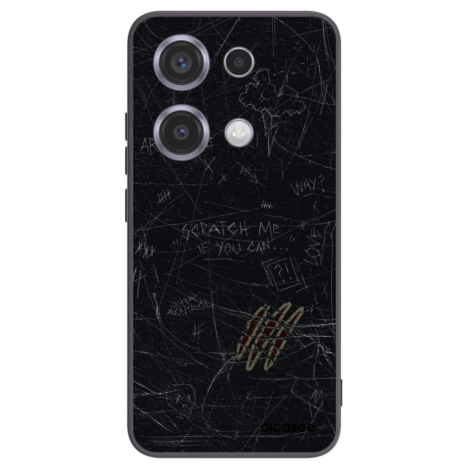 Picasee husă neagră din silicon pentru Xiaomi Redmi Note 14S - SCRATCH