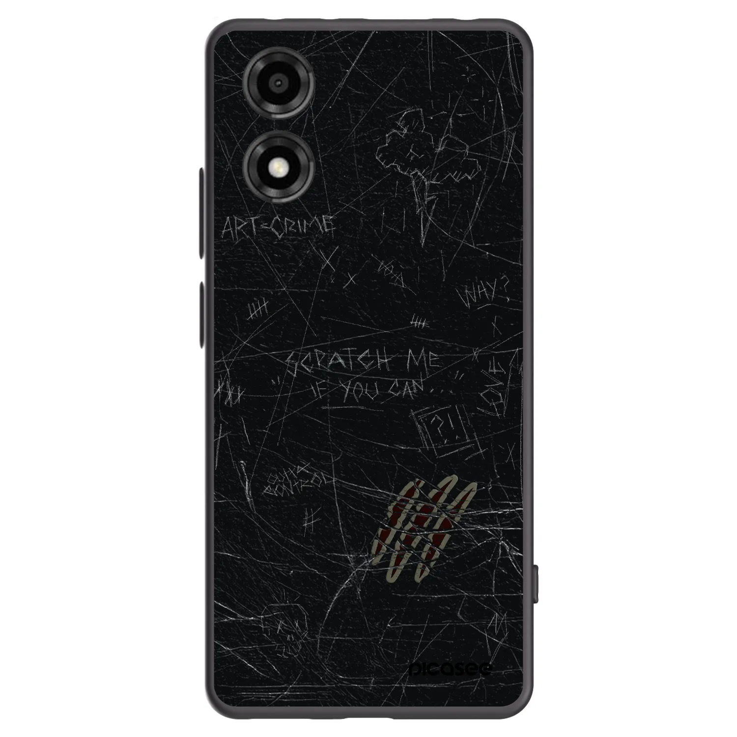 Picasee husă neagră din silicon pentru Motorola Moto E14 - SCRATCH