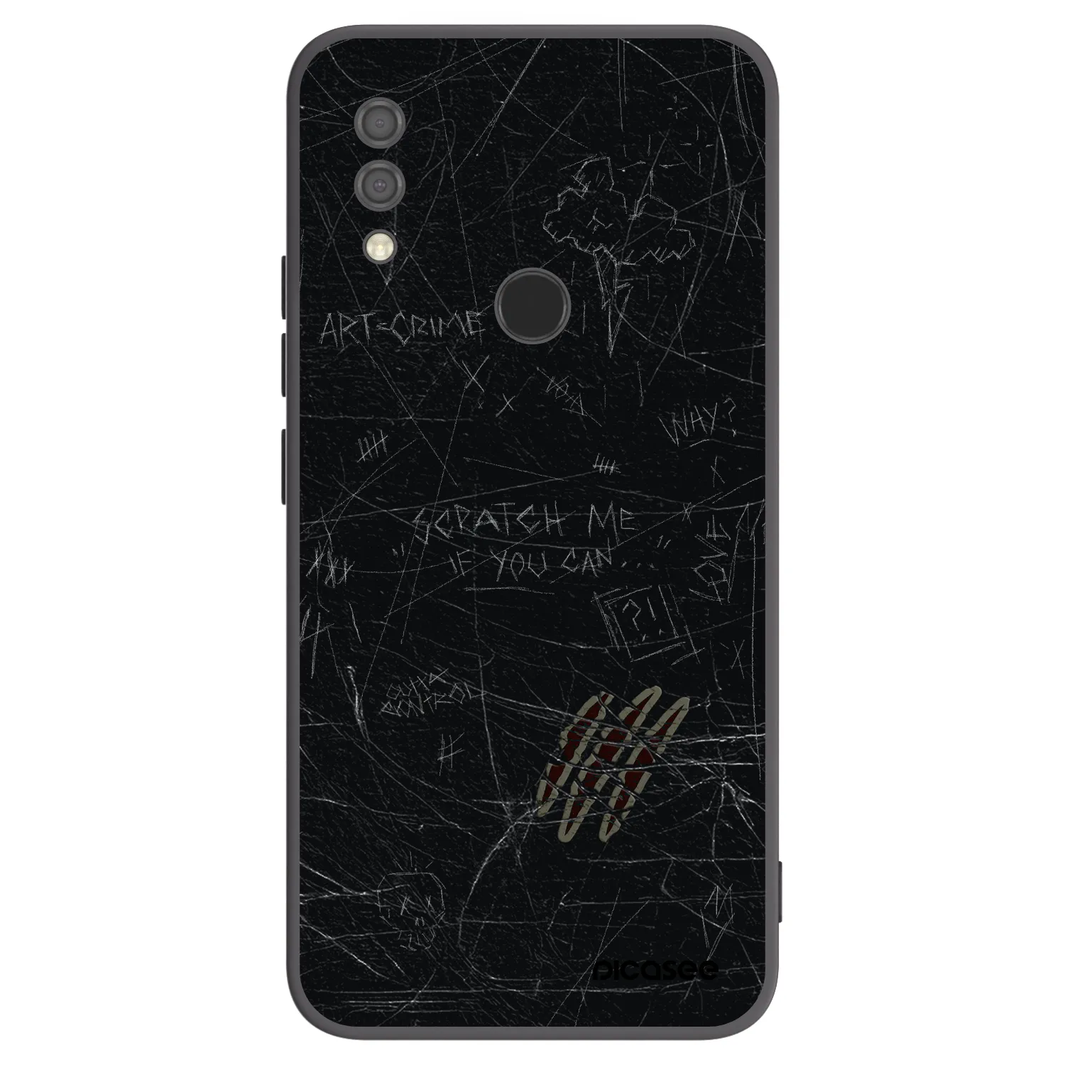 Picasee husă neagră din silicon pentru Xiaomi Redmi 7 - SCRATCH