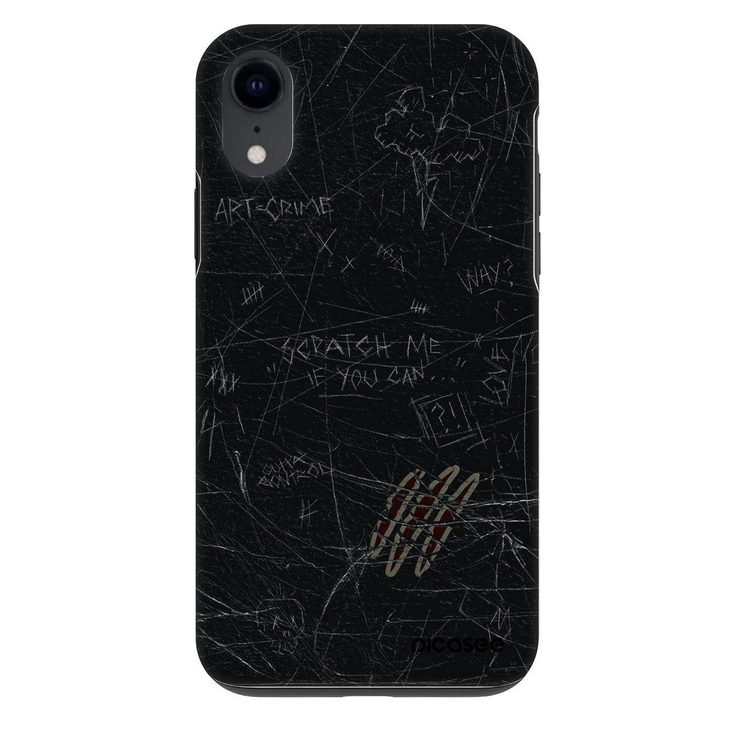 Picasee Fashion Case pentru Apple iPhone XR - SCRATCH