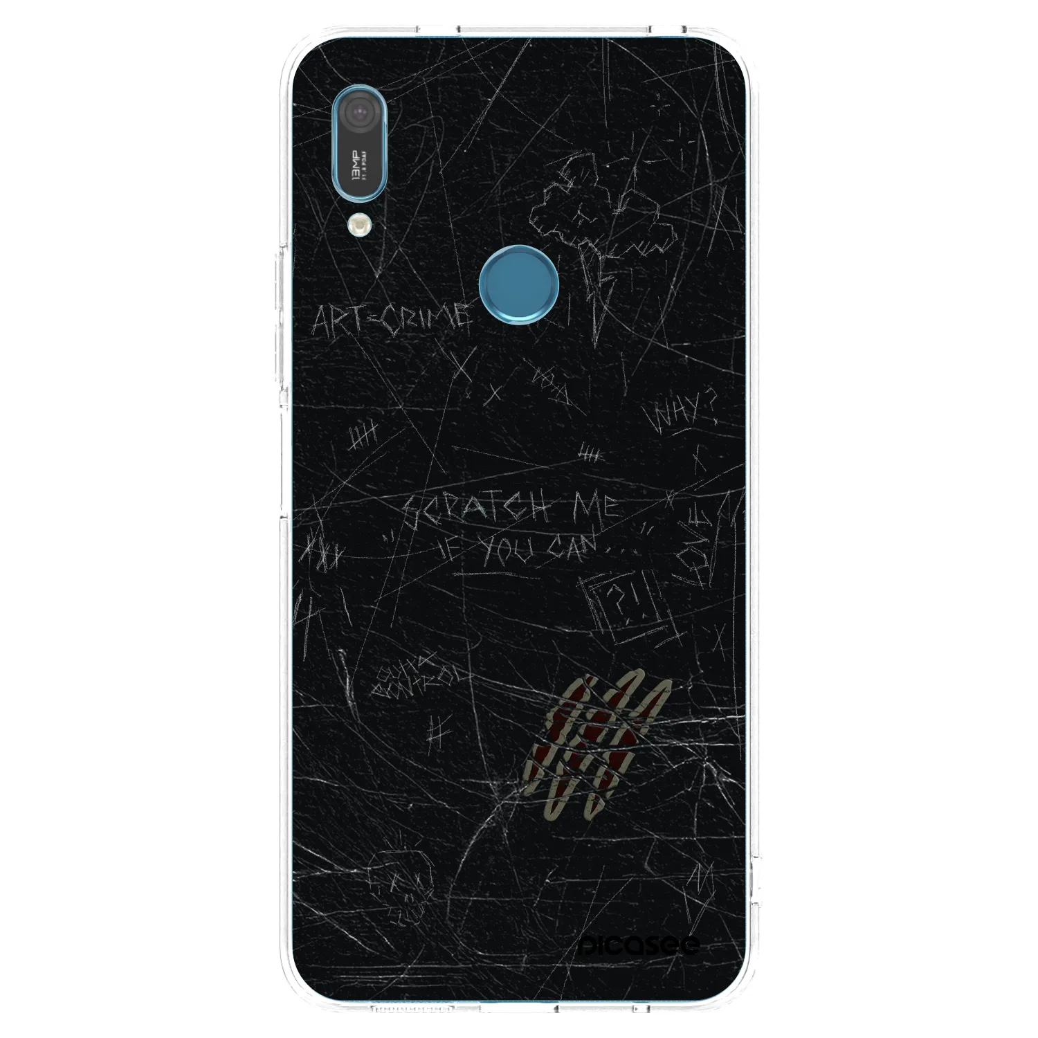 Picasee husă transparentă din silicon pentru Huawei Y6 2019 - SCRATCH