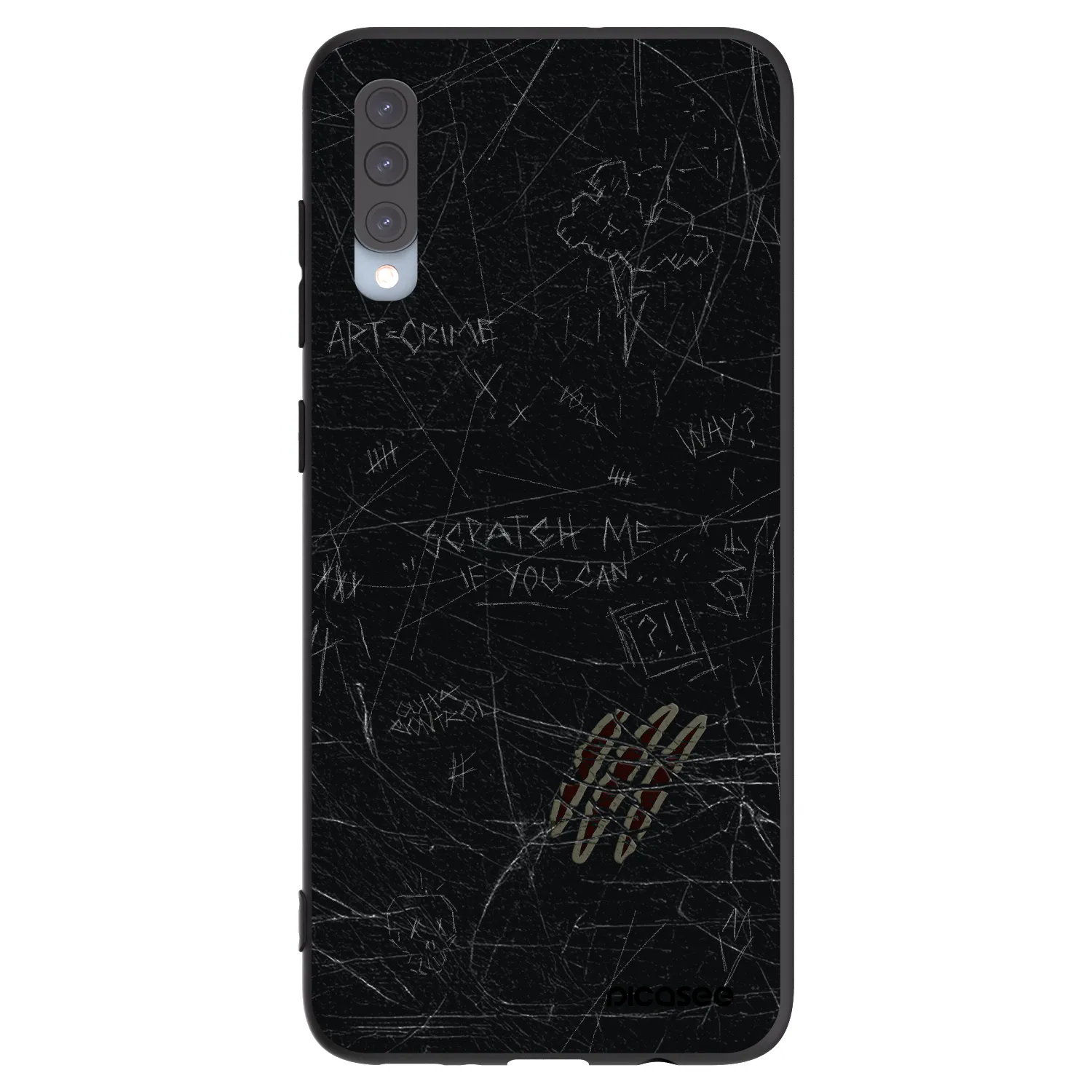 Picasee husă neagră din silicon pentru Samsung Galaxy A70 A705F - SCRATCH
