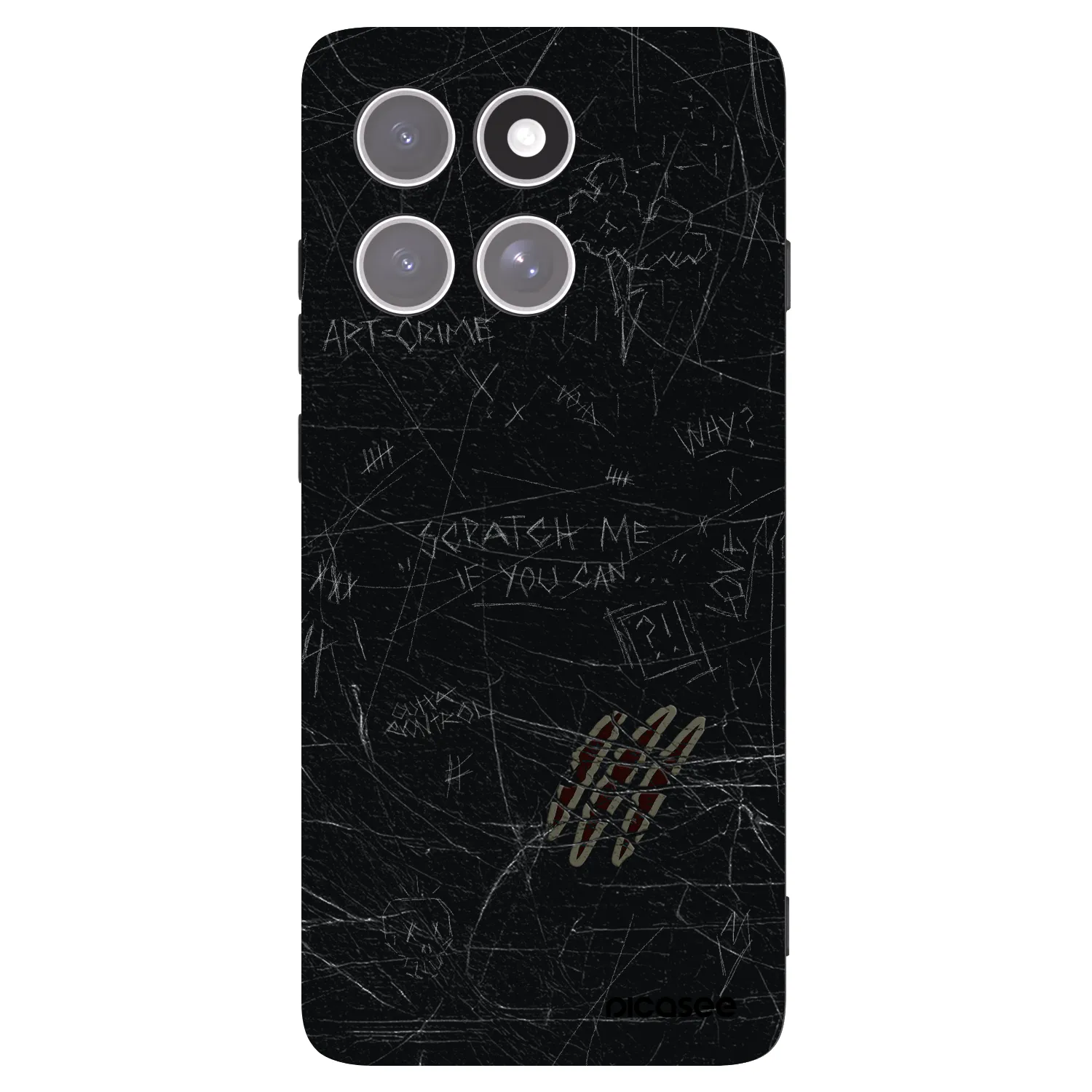 Picasee husă neagră din silicon pentru Motorola Edge 60 Pro - SCRATCH