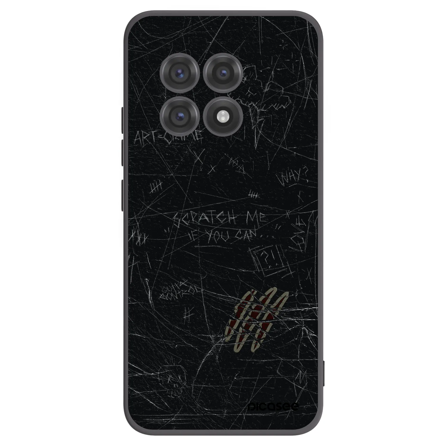 Picasee husă neagră din silicon pentru OnePlus 13R 5G - SCRATCH