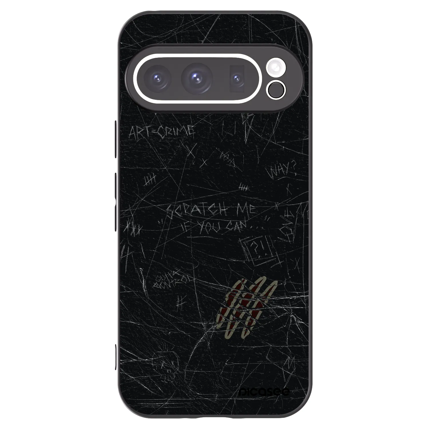 Picasee husă neagră din silicon pentru Google Pixel 9 Pro XL - SCRATCH