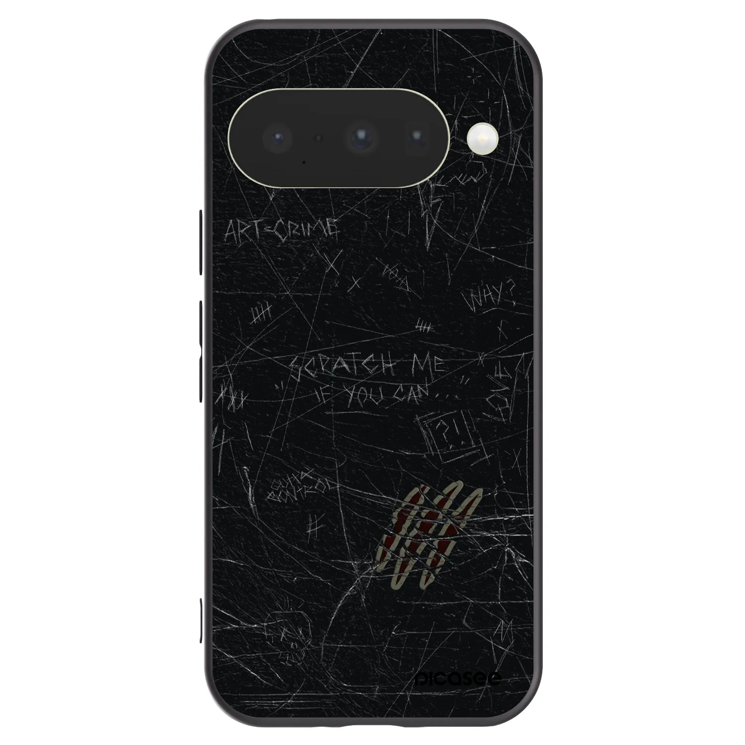 Picasee husă neagră din silicon pentru Google Pixel 10 - SCRATCH