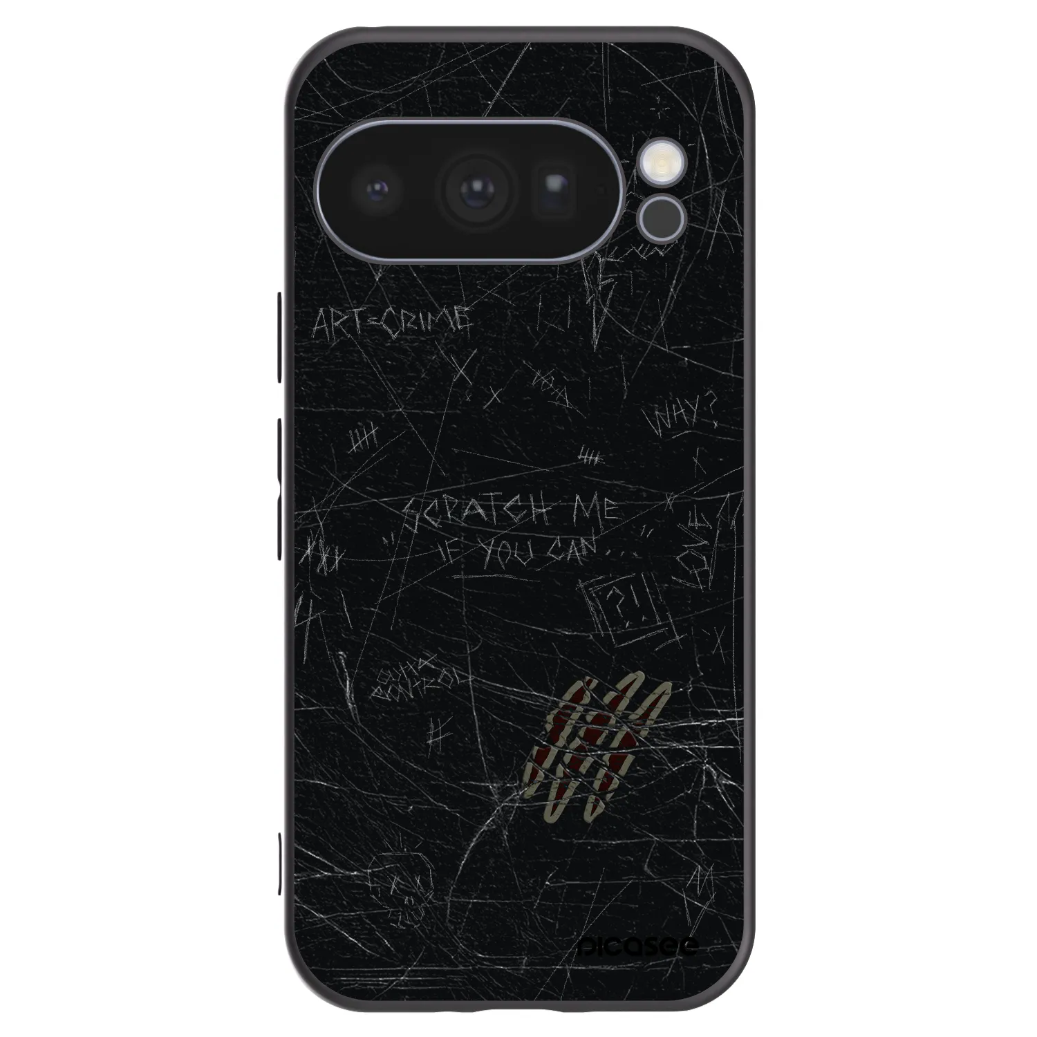 Picasee husă neagră din silicon pentru Google Pixel 10 Pro - SCRATCH