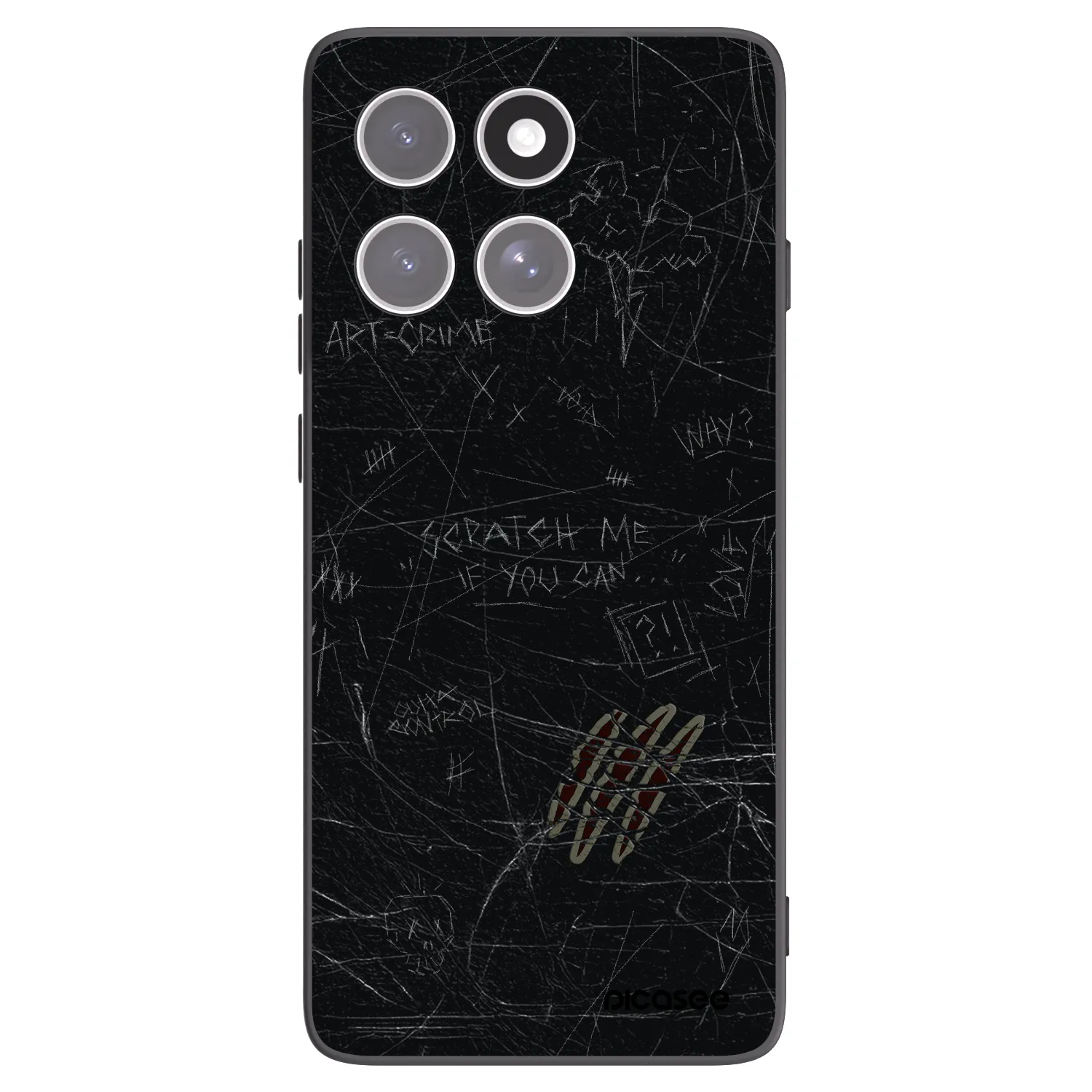 Picasee husă neagră din silicon pentru Motorola Edge 60 Fusion - SCRATCH