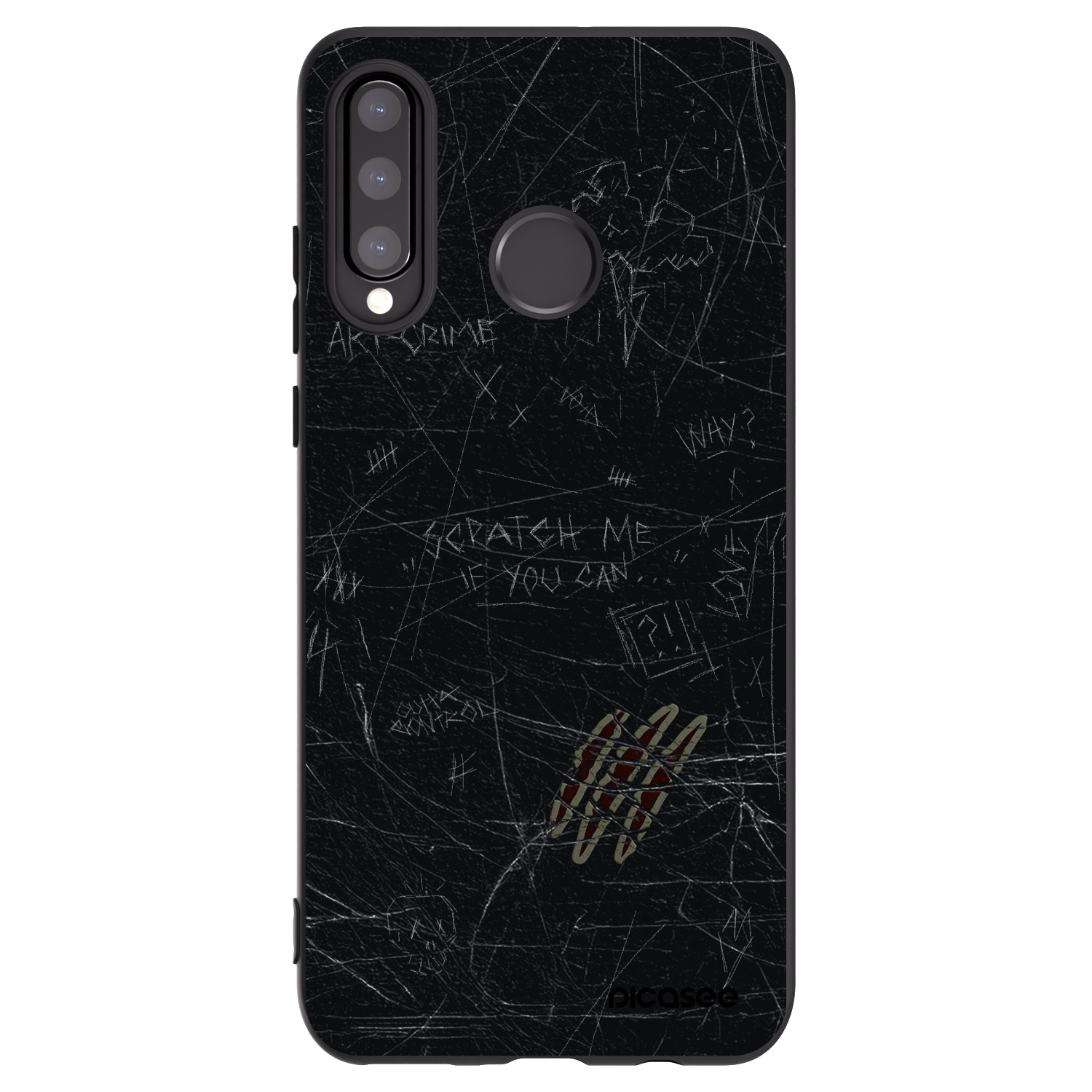 Picasee husă neagră din silicon pentru Huawei P30 Lite - SCRATCH