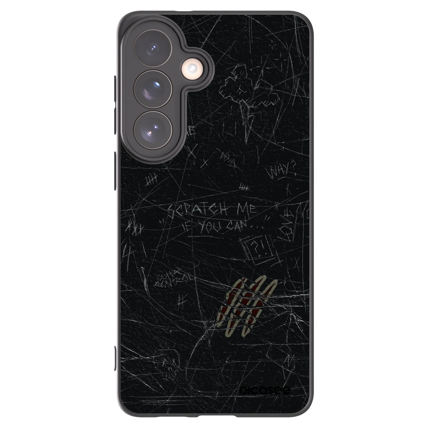 Picasee husă neagră din silicon pentru Samsung Galaxy S26+ - SCRATCH