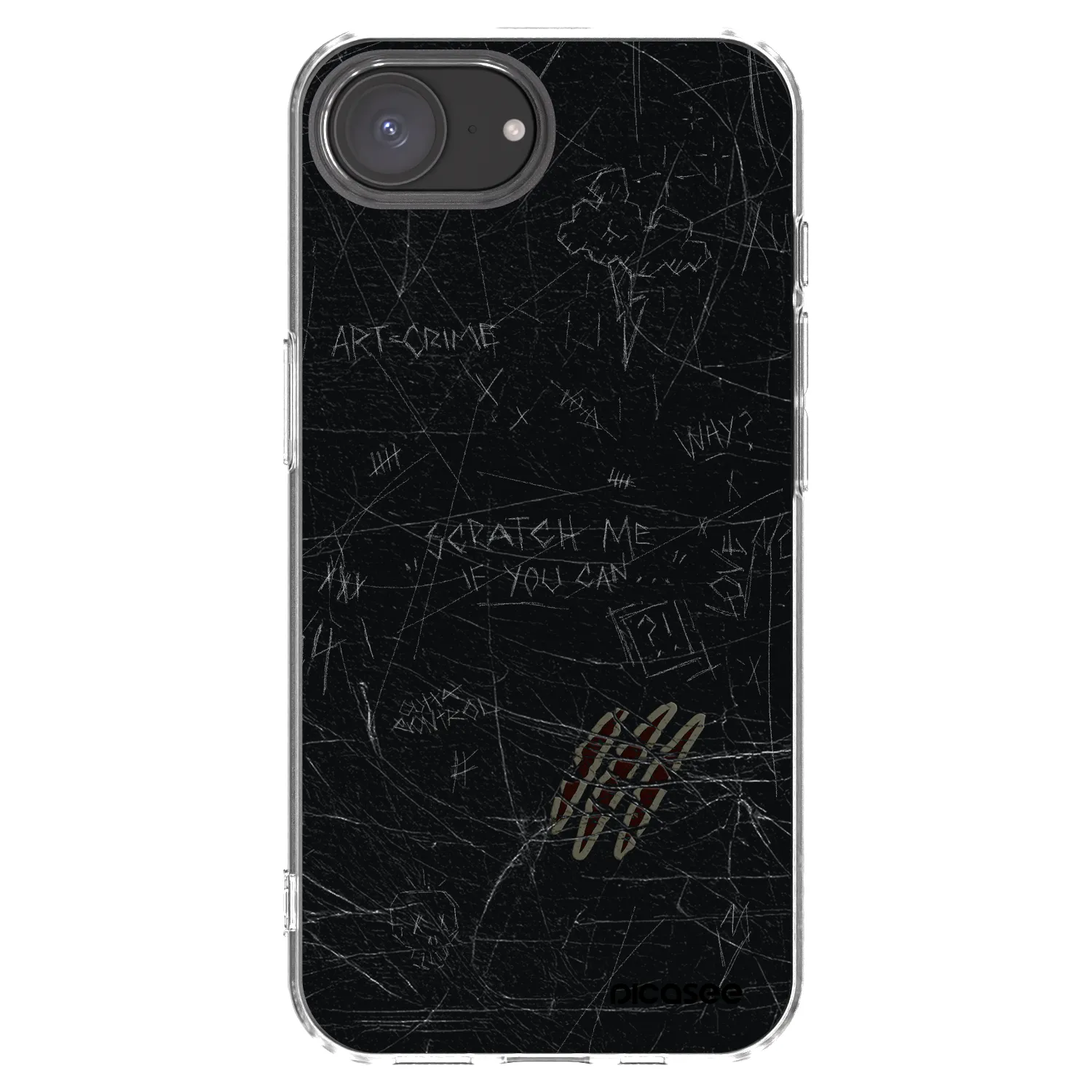 Picasee husă transparentă din silicon pentru Apple iPhone 17e - SCRATCH