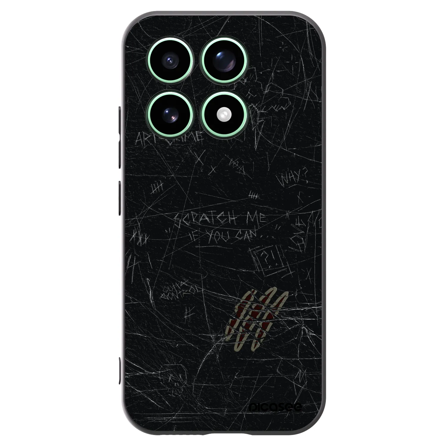 Picasee husă neagră din silicon pentru Xiaomi 17 - SCRATCH