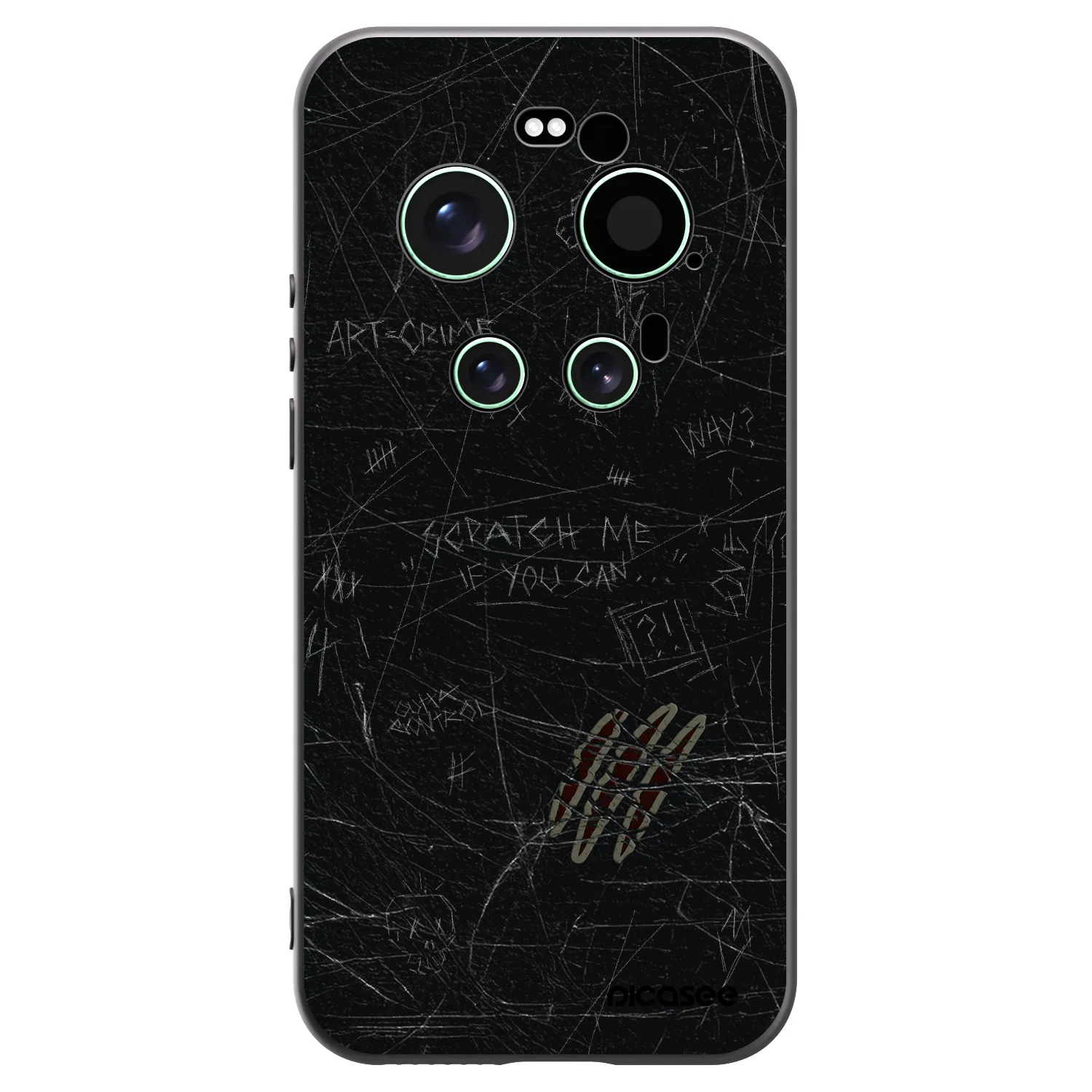 Picasee husă neagră din silicon pentru Xiaomi 17 Ultra - SCRATCH