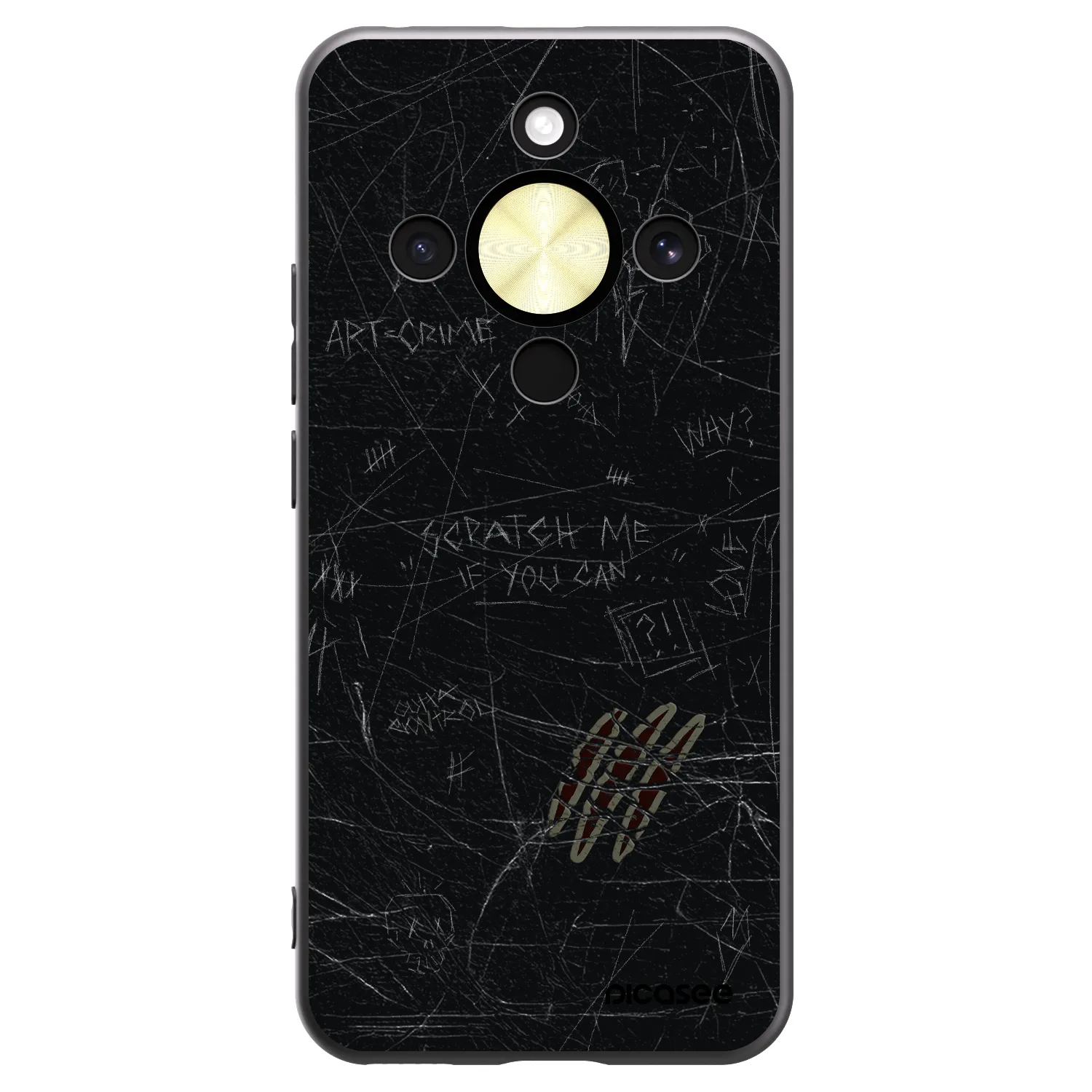 Picasee husă neagră din silicon pentru Honor Magic8 Lite 5G - SCRATCH