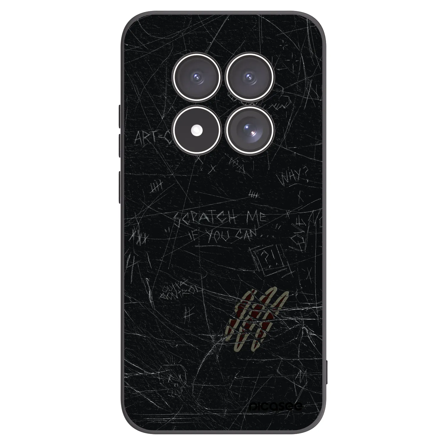 Picasee husă neagră din silicon pentru Xiaomi Redmi Note 15 Pro 5G - SCRATCH