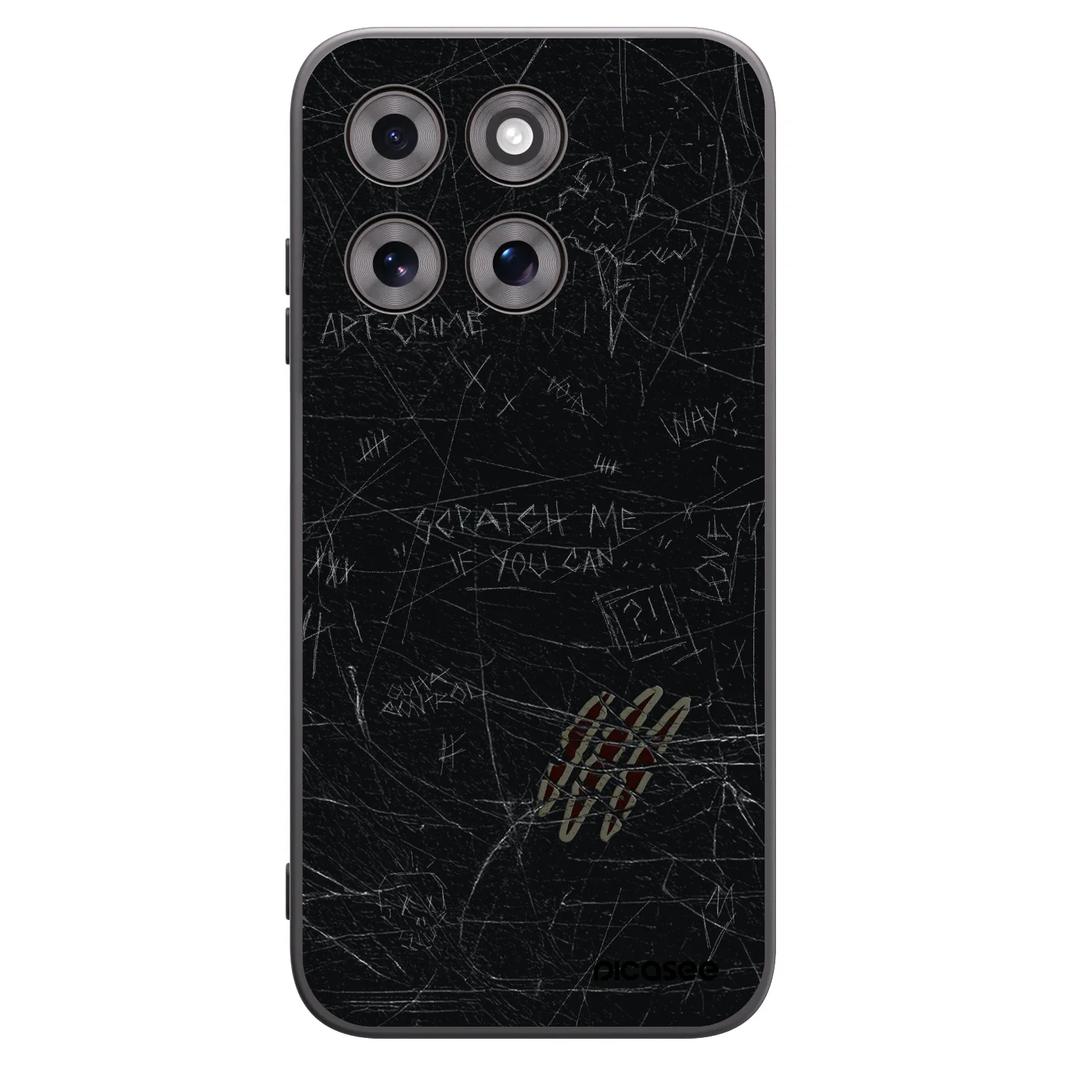 Picasee husă neagră din silicon pentru Motorola Moto G77 - SCRATCH