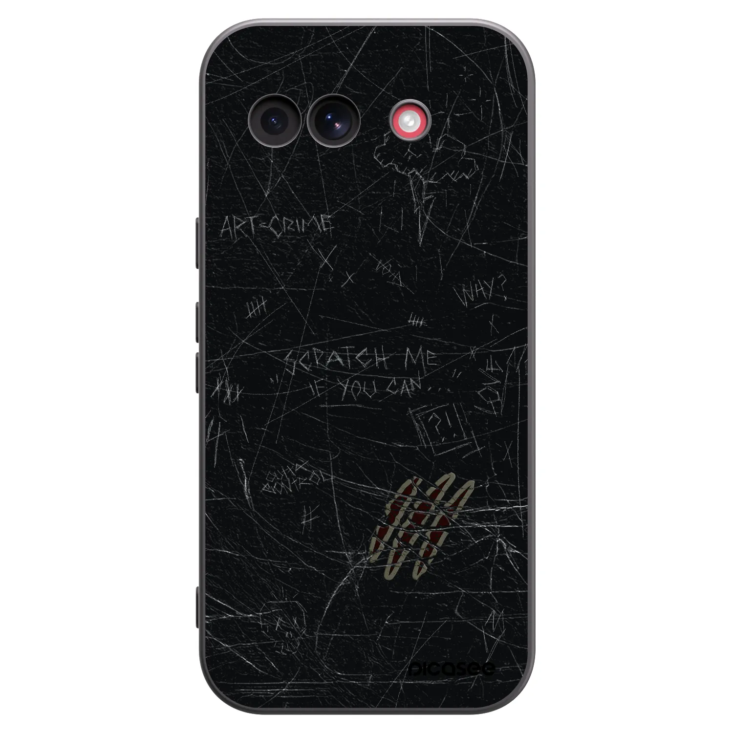 Picasee husă neagră din silicon pentru Google Pixel 10a - SCRATCH