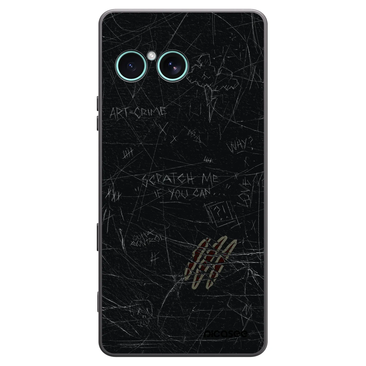 Picasee husă neagră din silicon pentru Sony Xperia 10 VII - SCRATCH