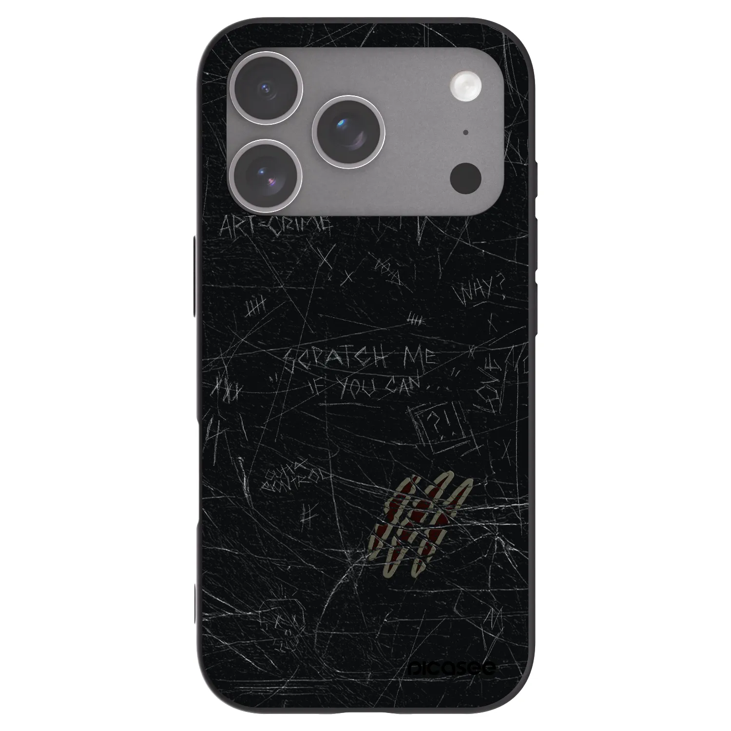 Picasee husă neagră din silicon pentru Apple iPhone 18 Pro - SCRATCH