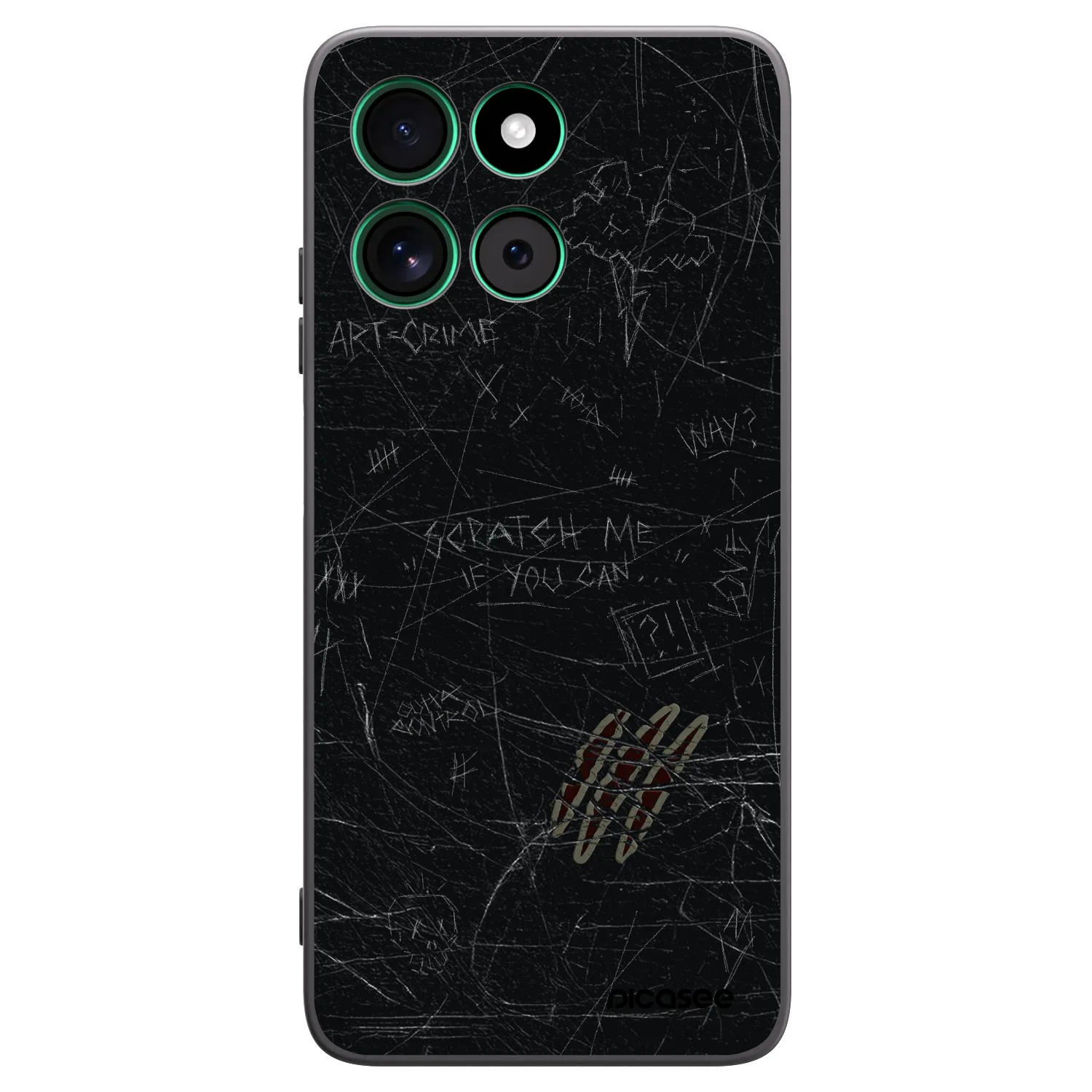 Picasee husă neagră din silicon pentru Motorola Moto G57 Power - SCRATCH