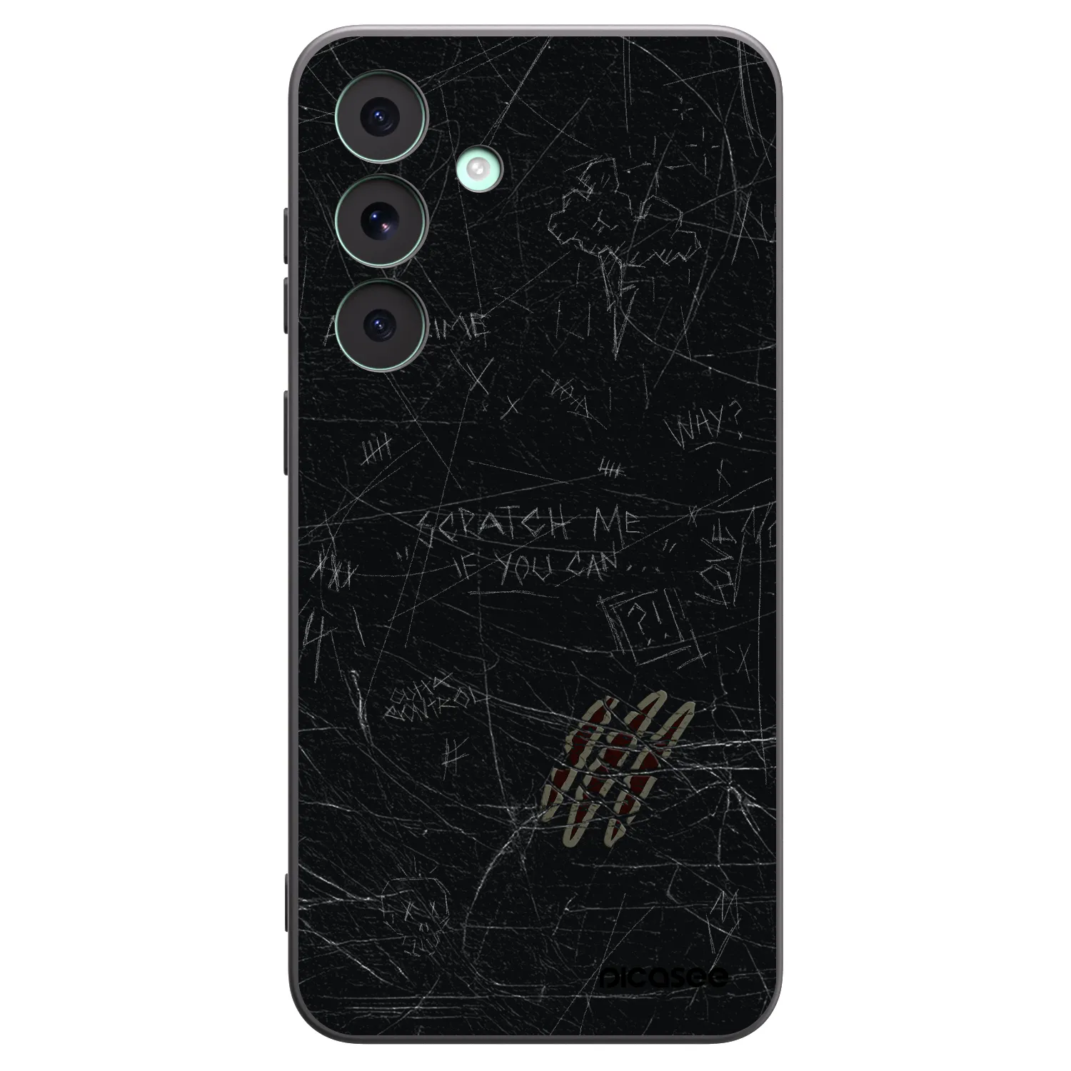 Picasee husă neagră din silicon pentru Samsung Galaxy S26 FE - SCRATCH