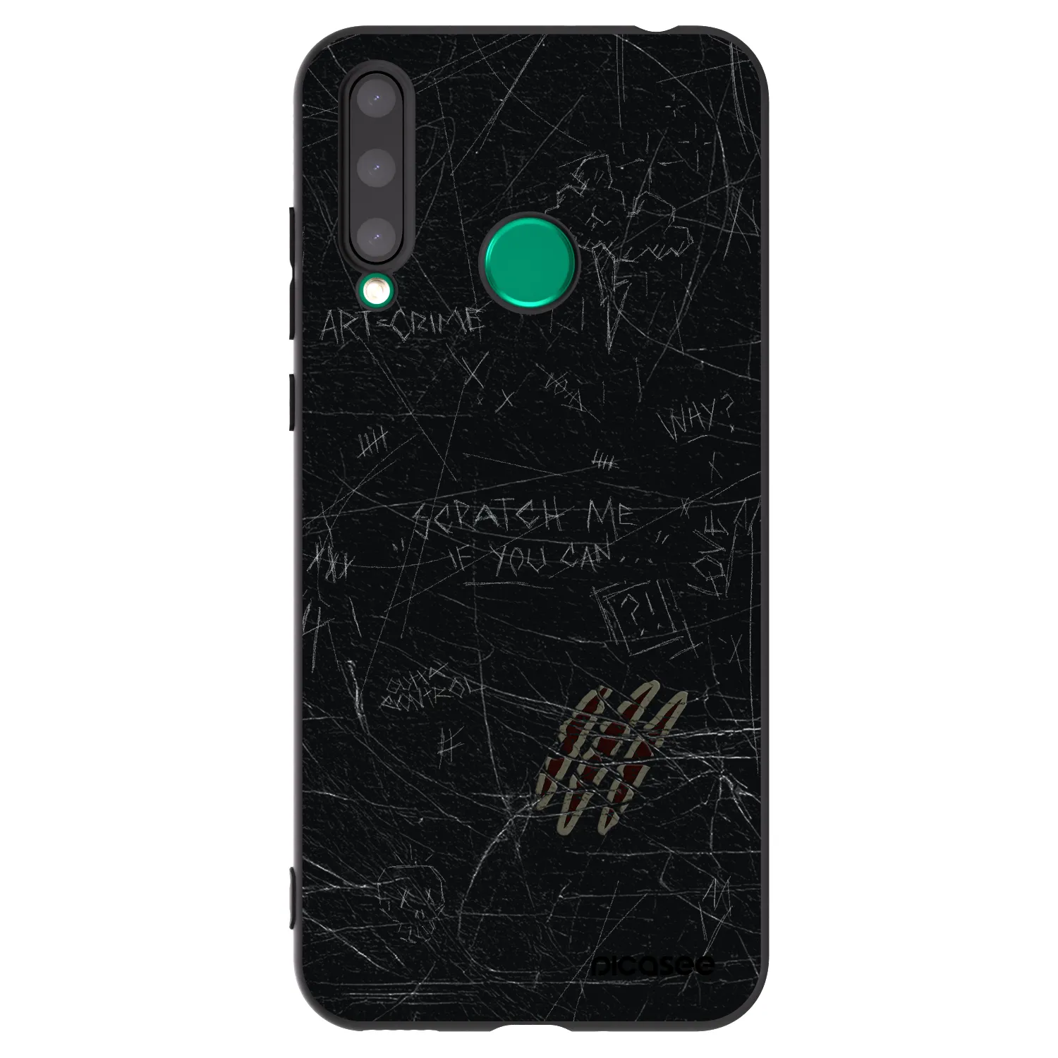 Picasee husă neagră din silicon pentru Honor 20 Lite - SCRATCH