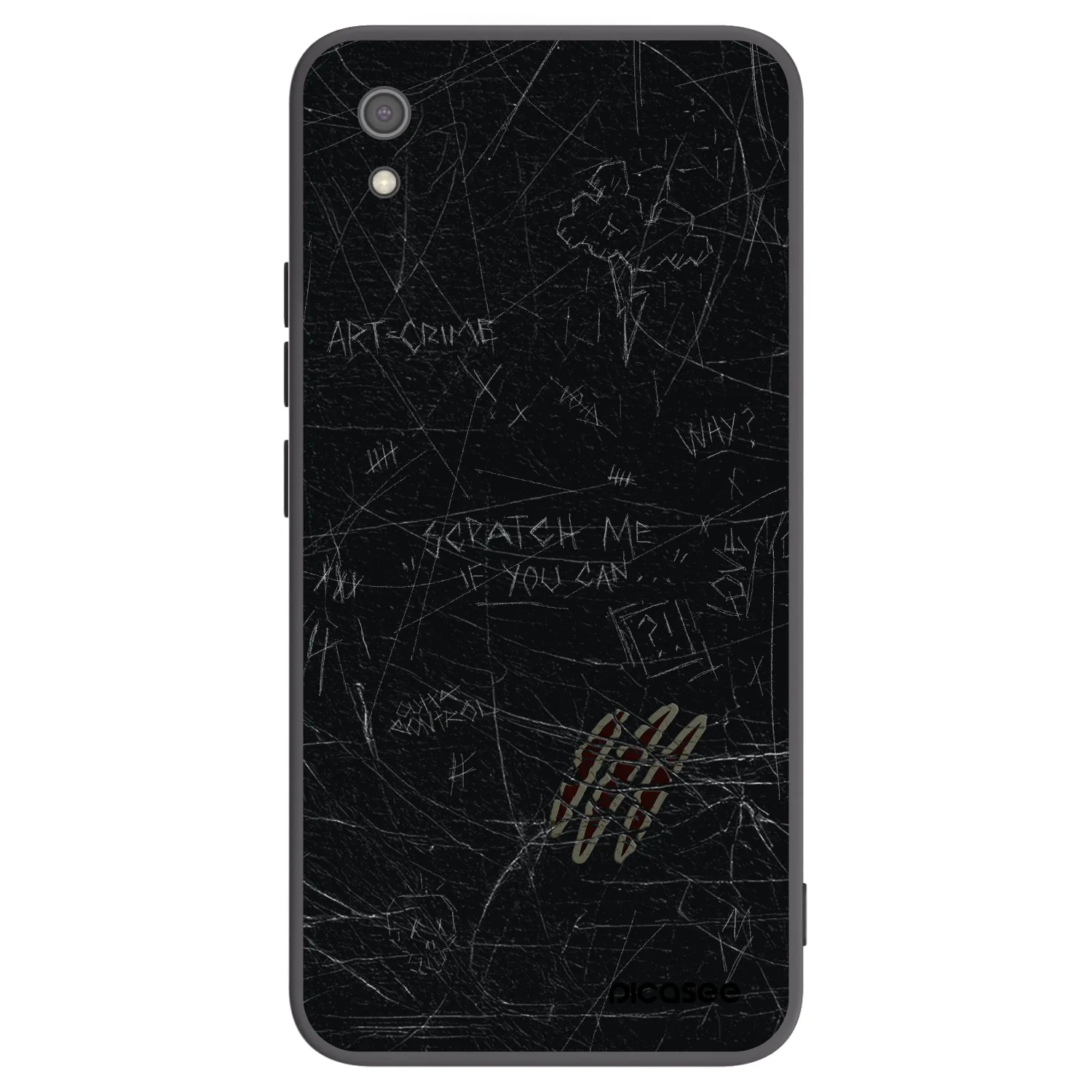 Picasee husă neagră din silicon pentru Xiaomi Redmi 7A - SCRATCH