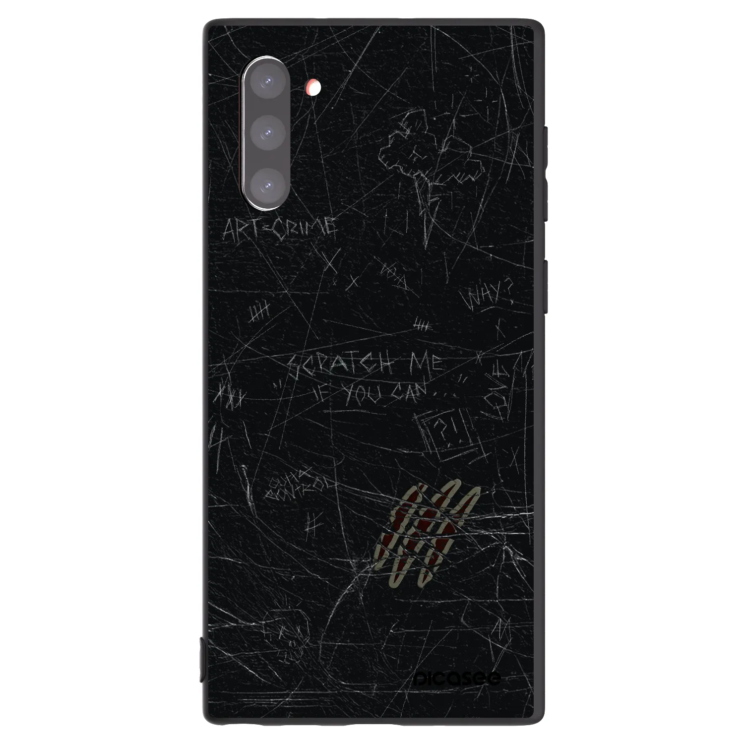 Picasee husă neagră din silicon pentru Samsung Galaxy Note 10 N970F - SCRATCH