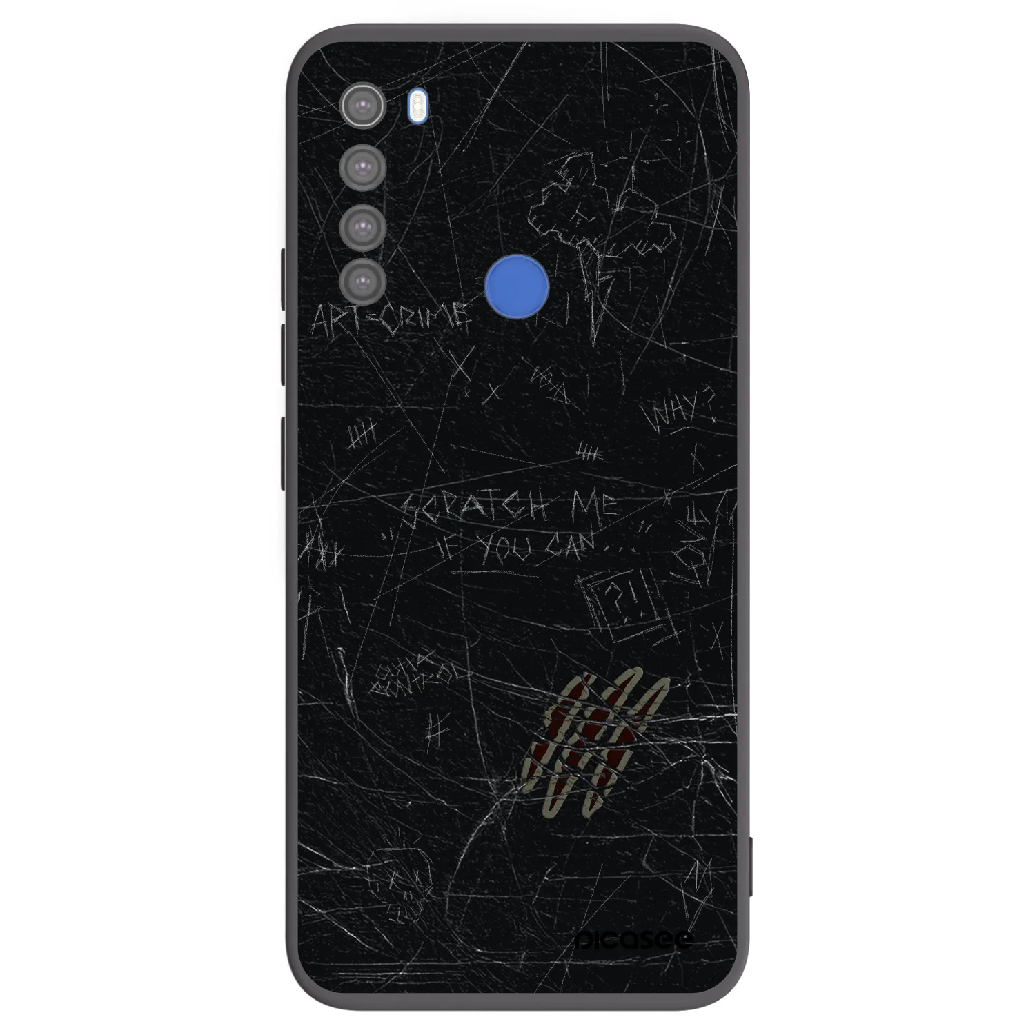 Picasee husă neagră din silicon pentru Xiaomi Redmi Note 8T - SCRATCH