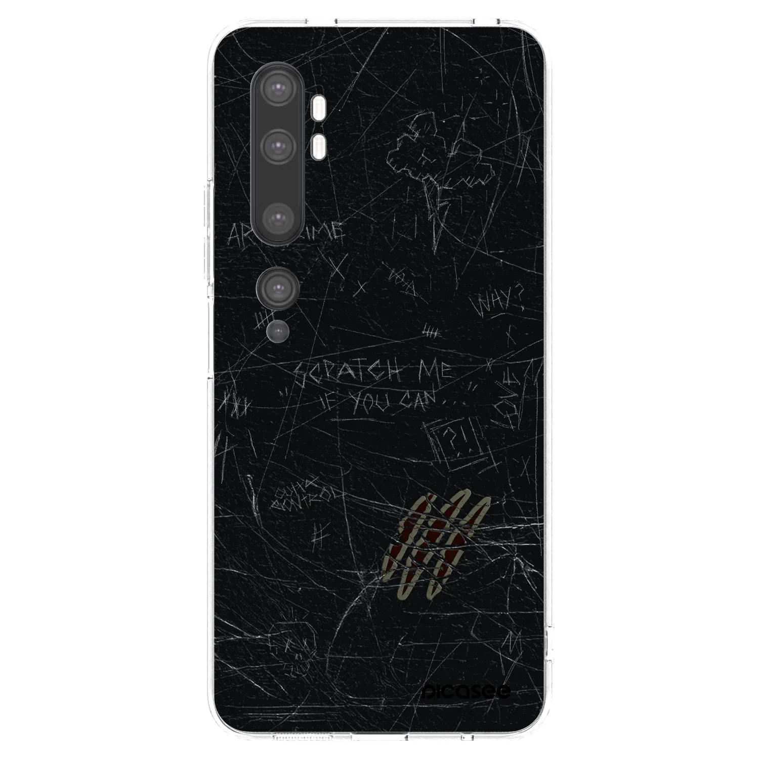 Picasee husă transparentă din silicon pentru Xiaomi Mi Note 10 (Pro) - SCRATCH