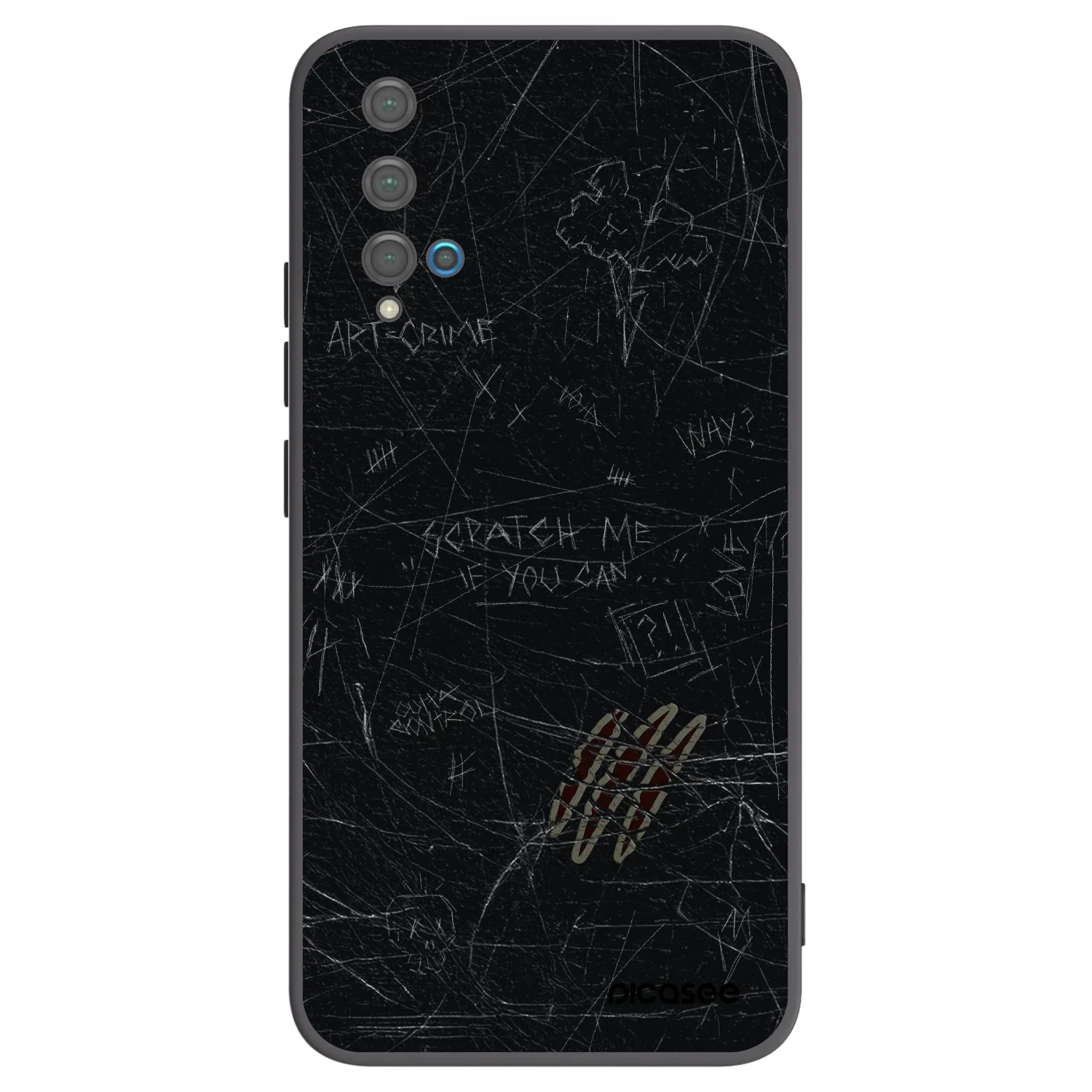 Picasee husă neagră din silicon pentru Huawei Nova 5T - SCRATCH