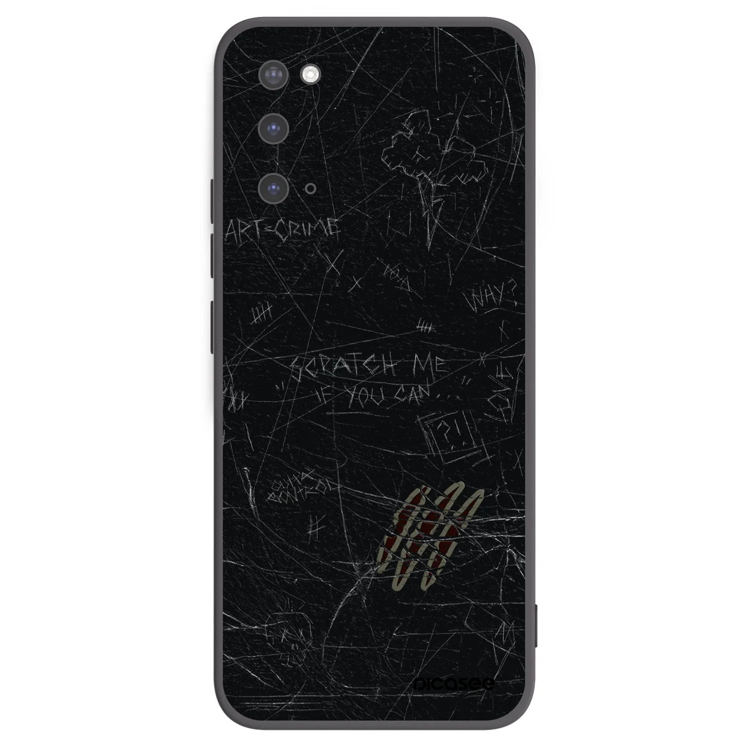 Picasee husă neagră din silicon pentru Samsung Galaxy S20 G980F - SCRATCH