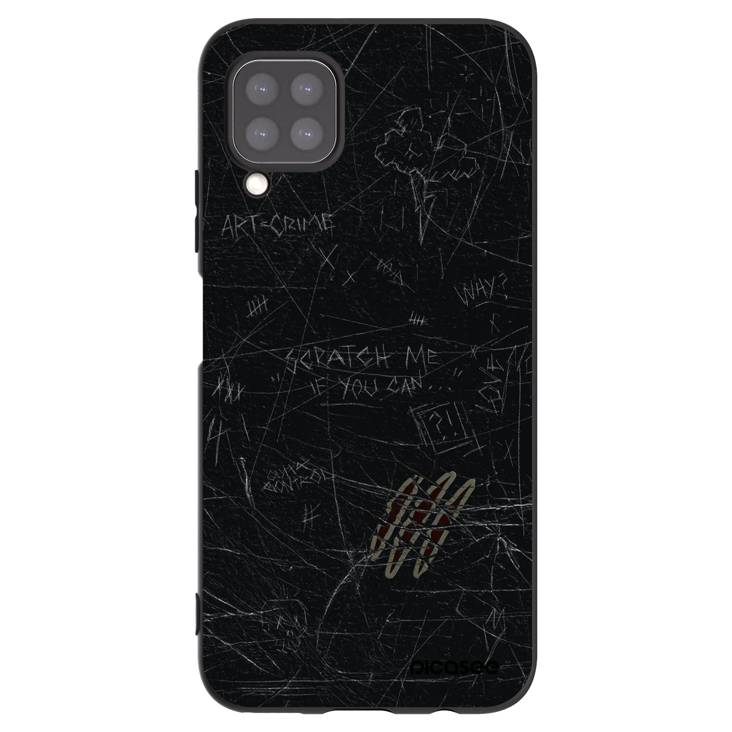 Picasee husă neagră din silicon pentru Huawei P40 Lite - SCRATCH