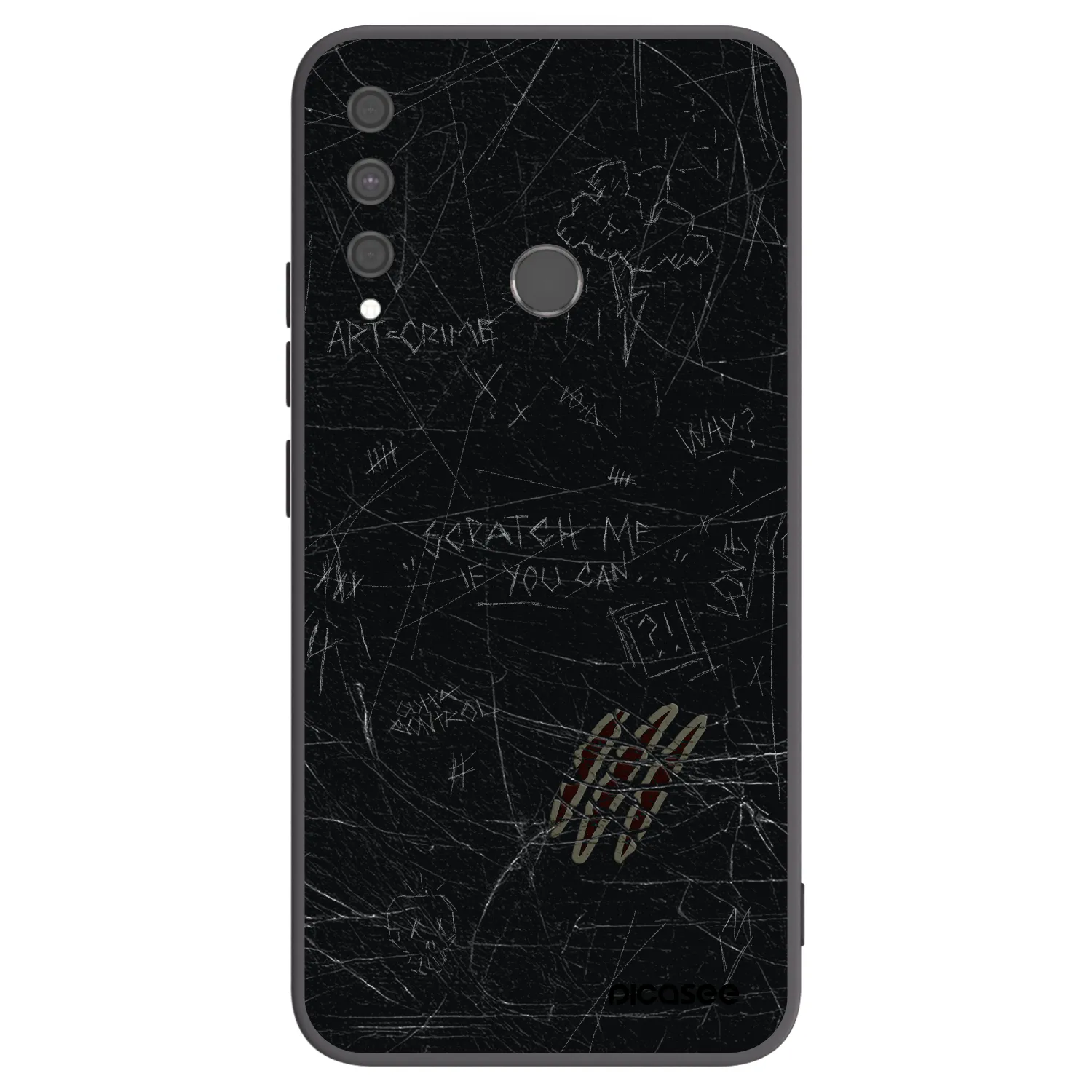 Picasee husă neagră din silicon pentru Huawei P40 Lite E - SCRATCH