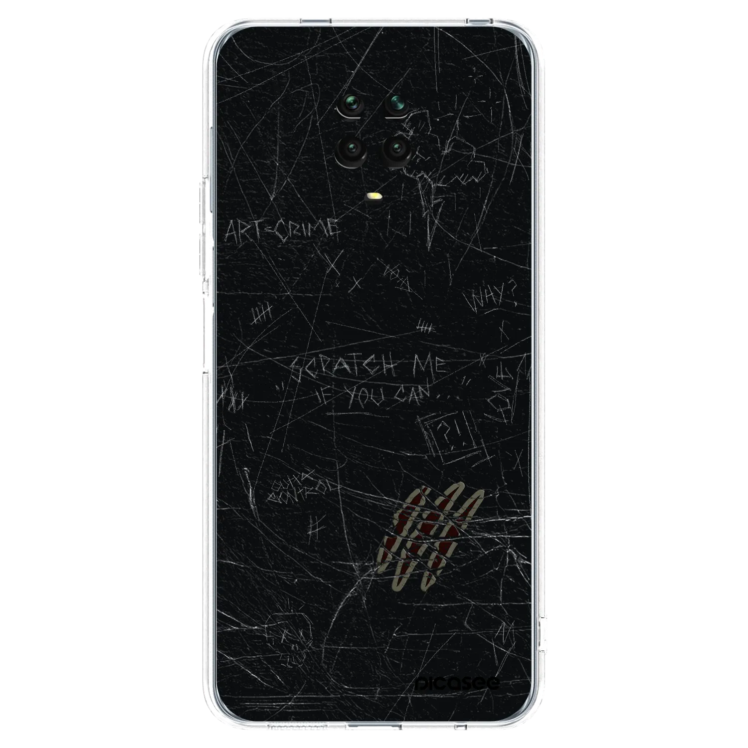 Picasee husă transparentă din silicon pentru Xiaomi Redmi Note 9 Pro - SCRATCH