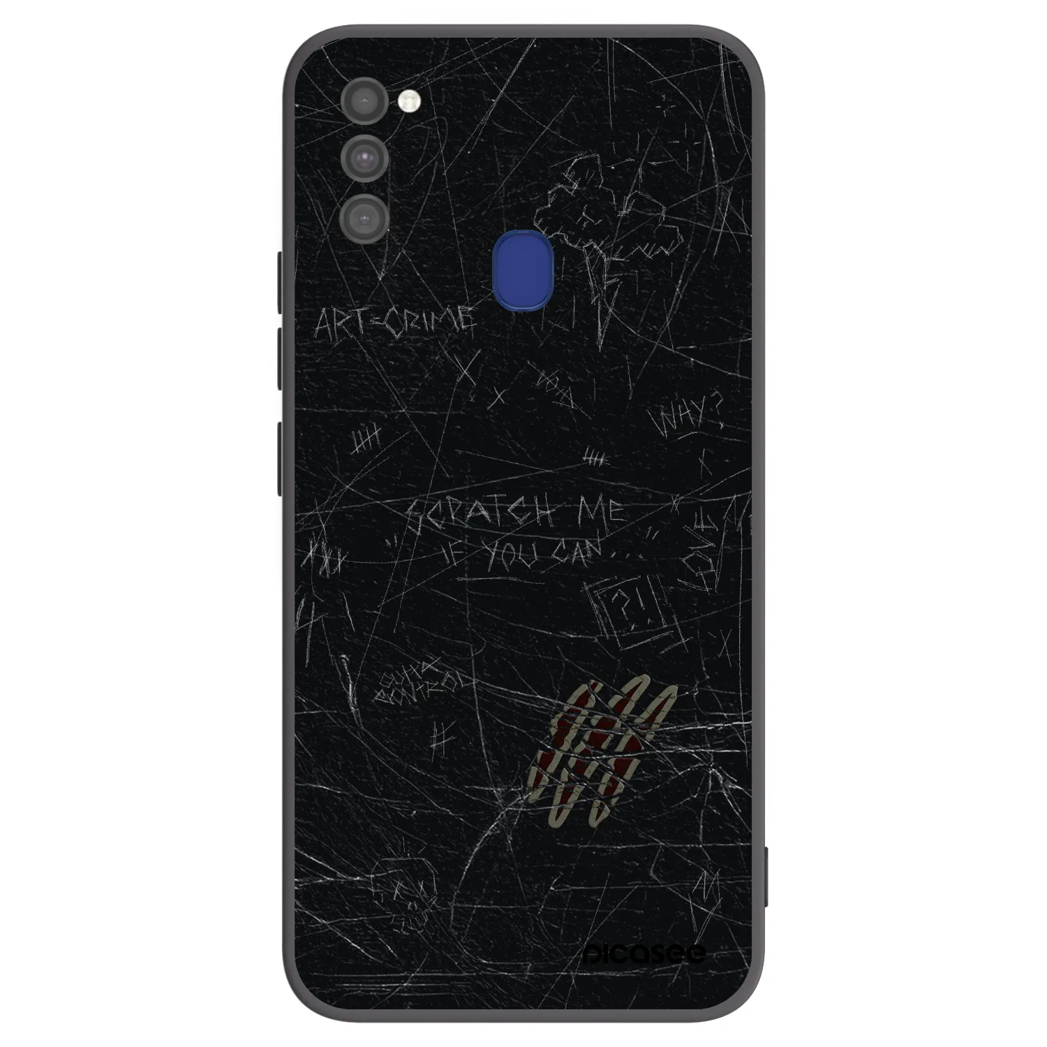 Picasee husă neagră din silicon pentru Samsung Galaxy M21 M215F - SCRATCH