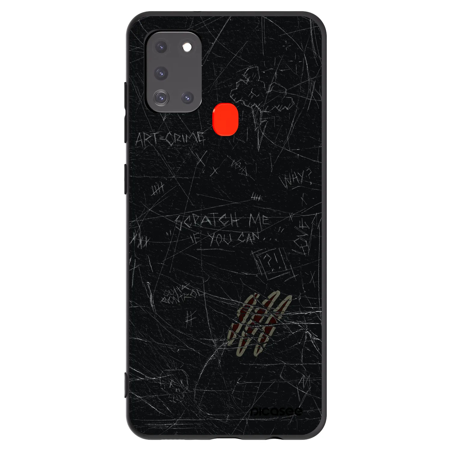 Picasee husă neagră din silicon pentru Samsung Galaxy A21s - SCRATCH