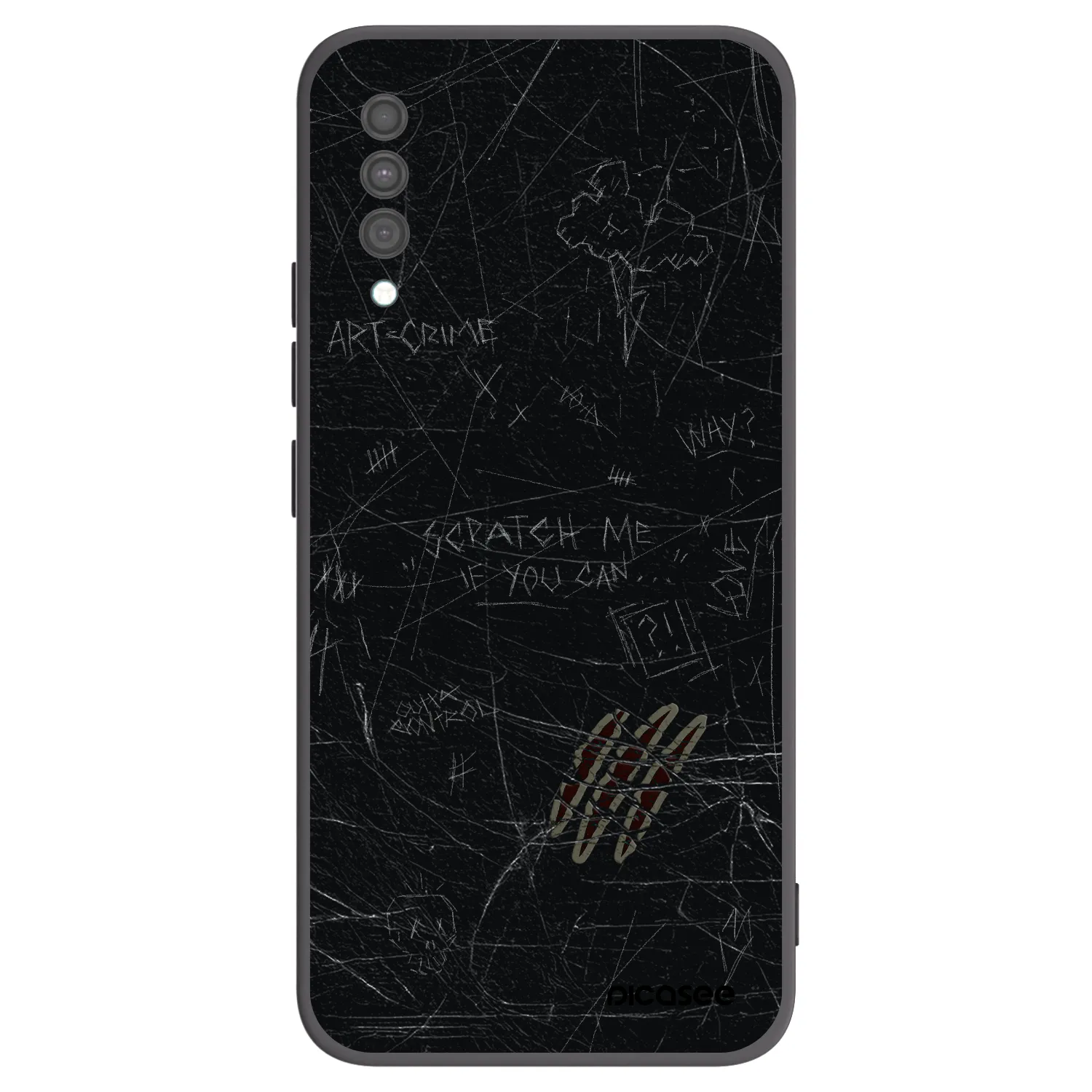 Picasee husă neagră din silicon pentru Samsung Galaxy A30s A307F - SCRATCH