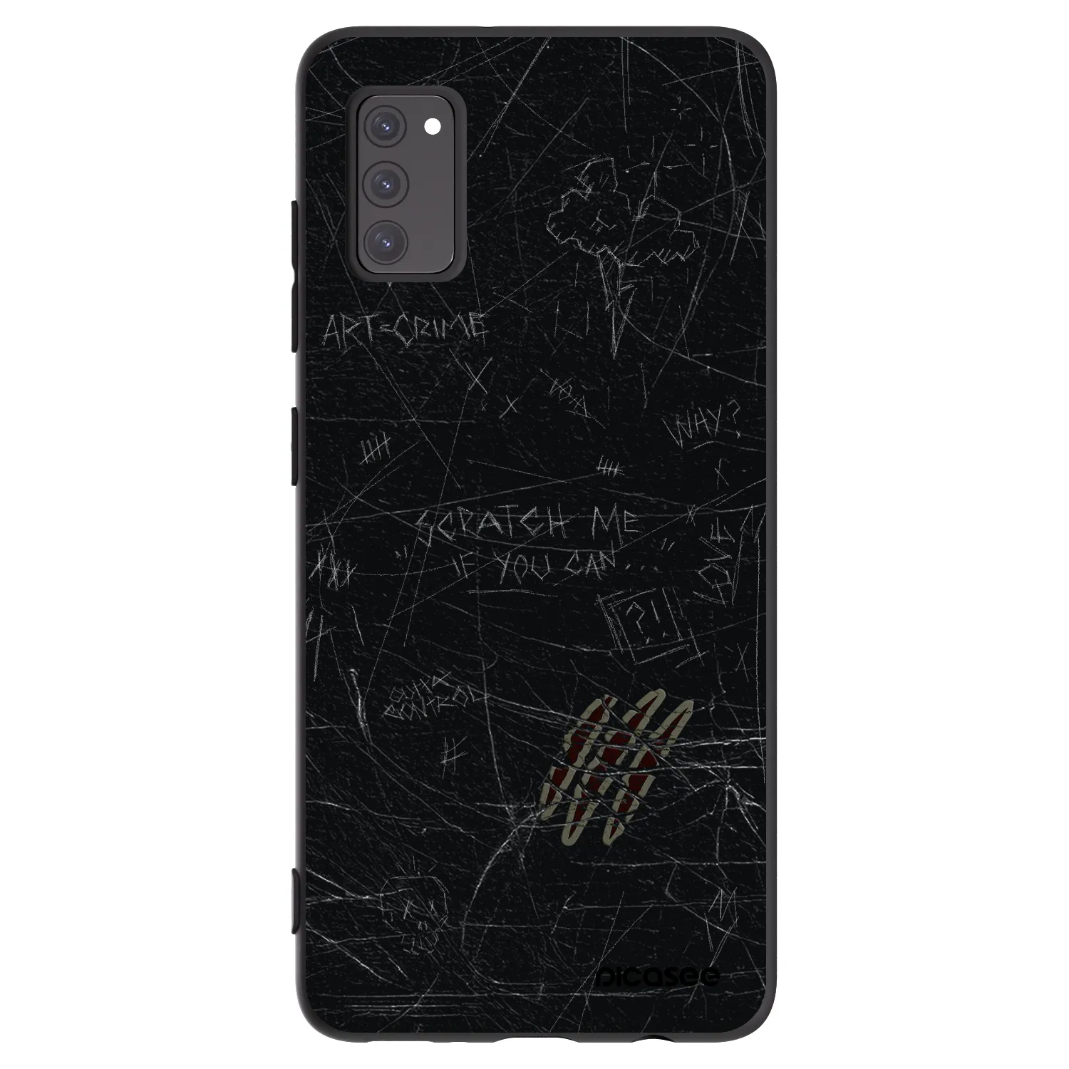 Picasee husă neagră din silicon pentru Samsung Galaxy A41 A415F - SCRATCH